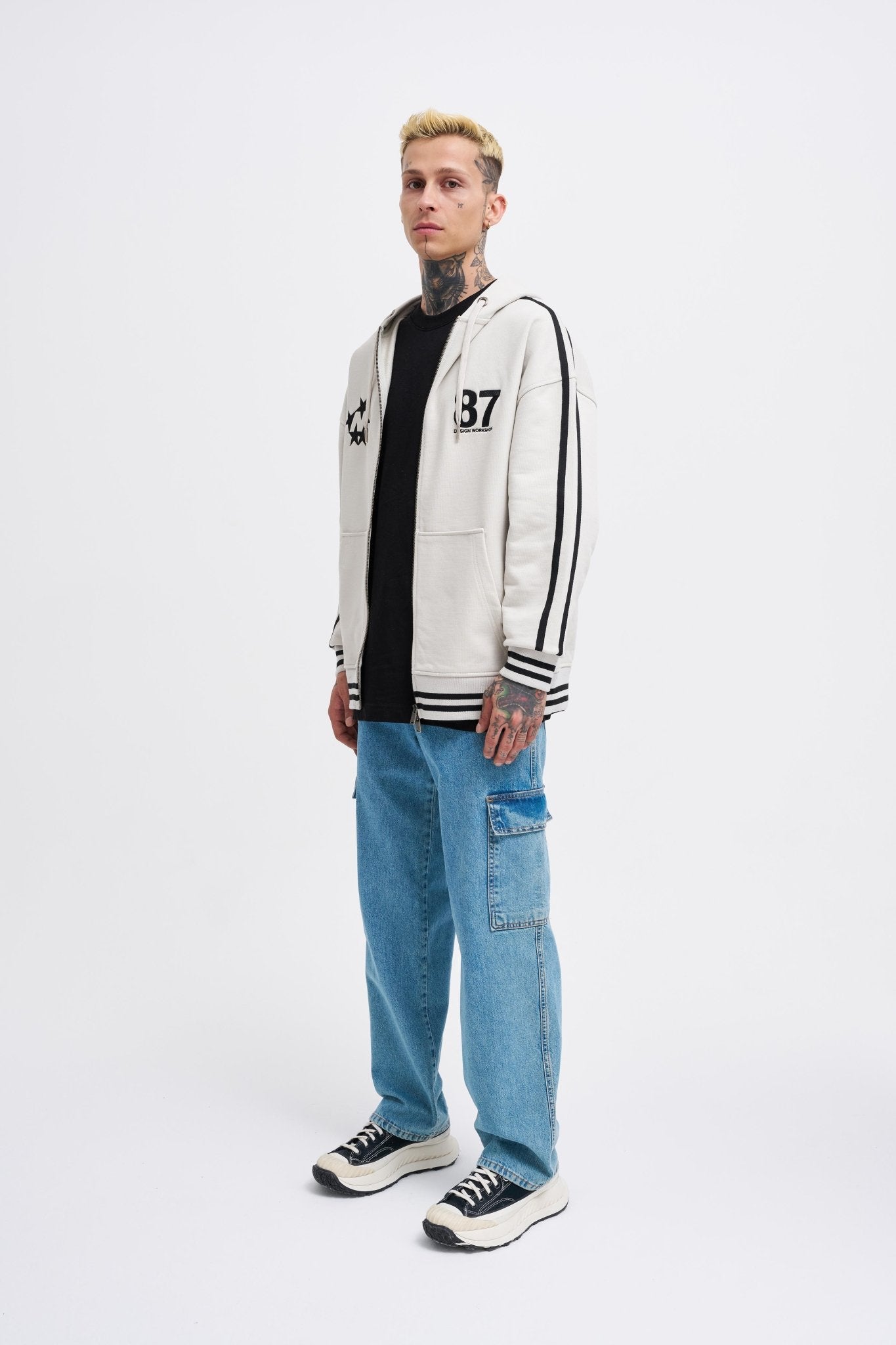Erkek M Star Logo Zip Jacket Uzay Grisi