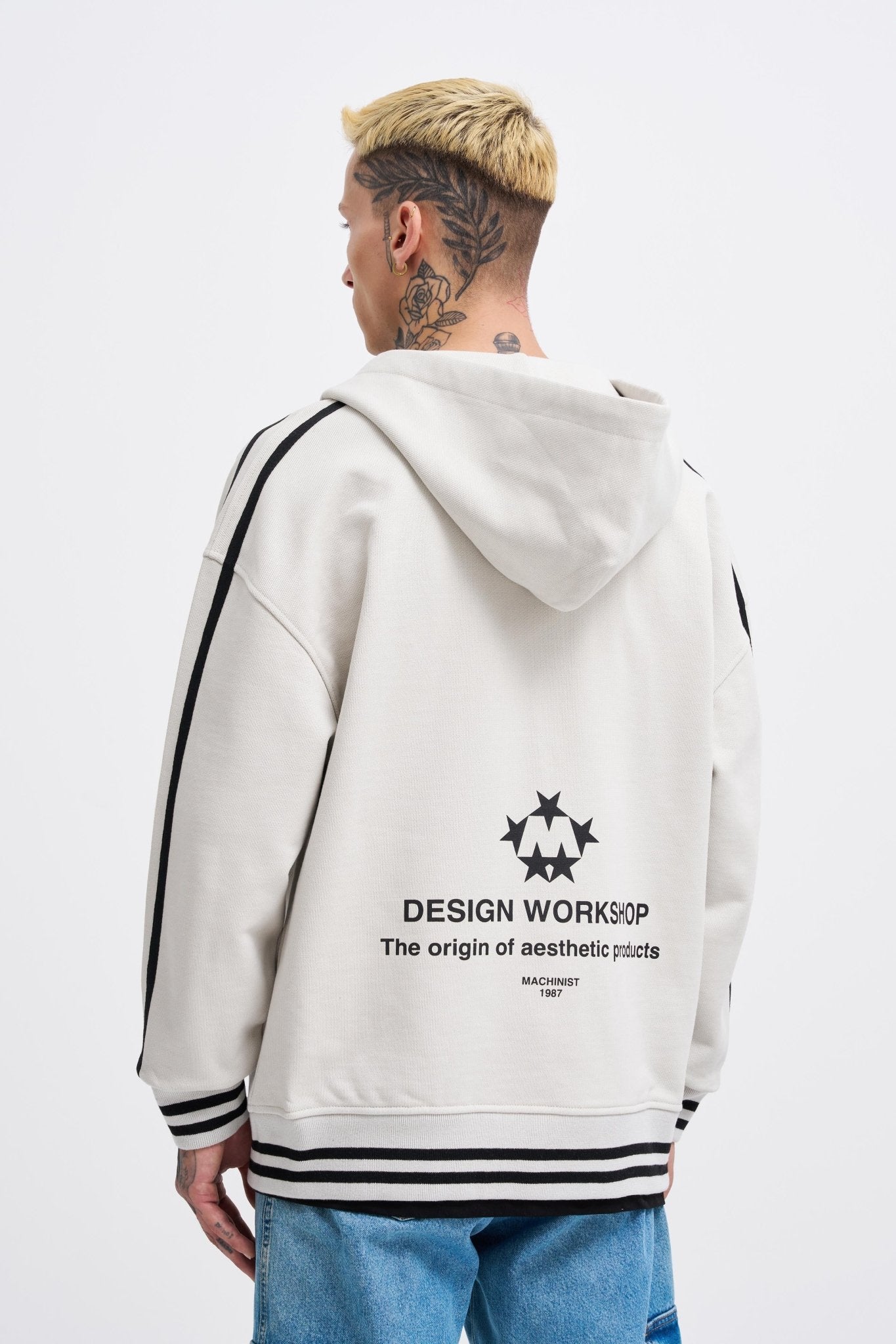 Erkek M Star Logo Zip Jacket Uzay Grisi