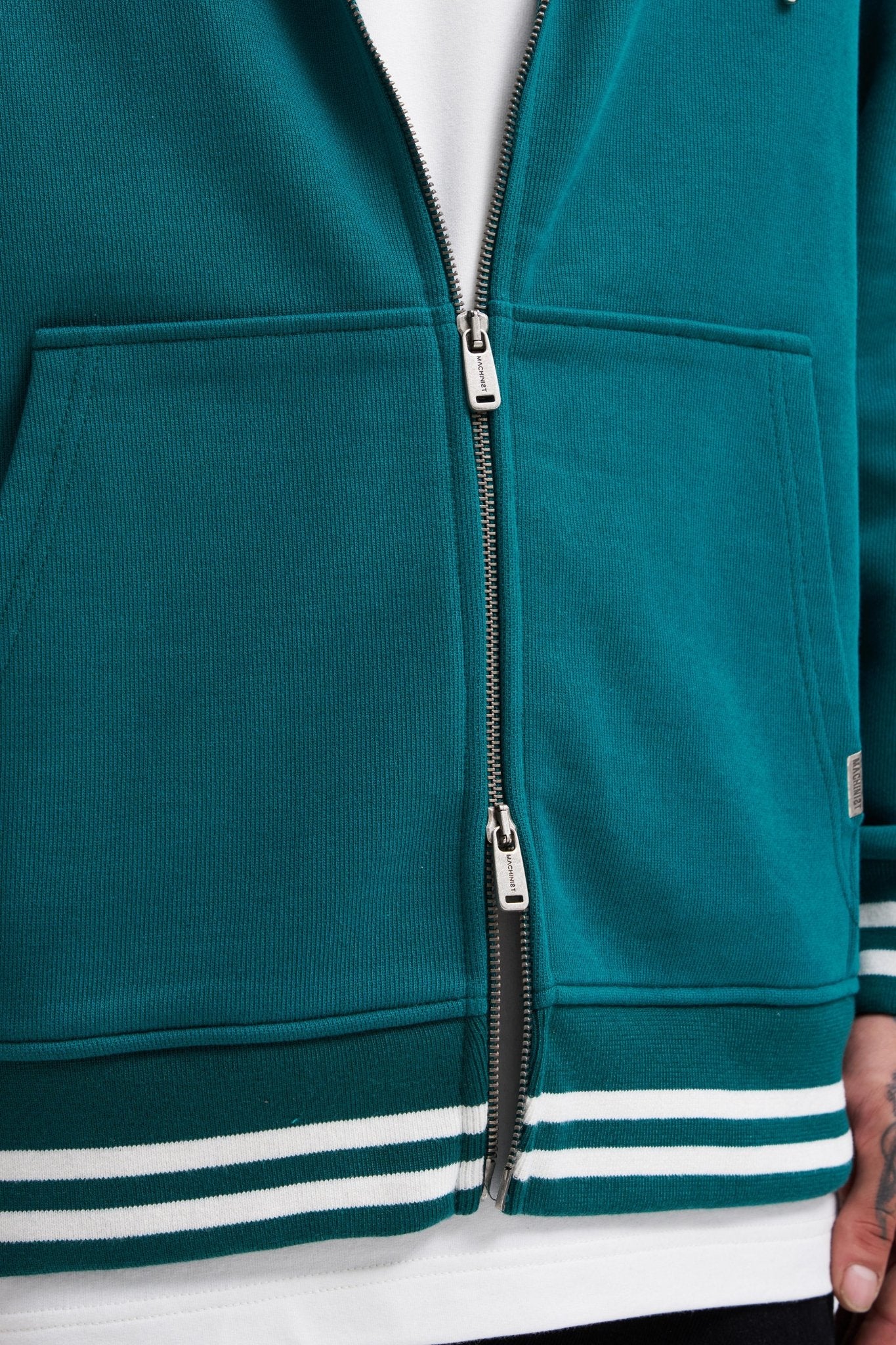 Erkek M Star Logo Zip Jacket Yağ Yeşili