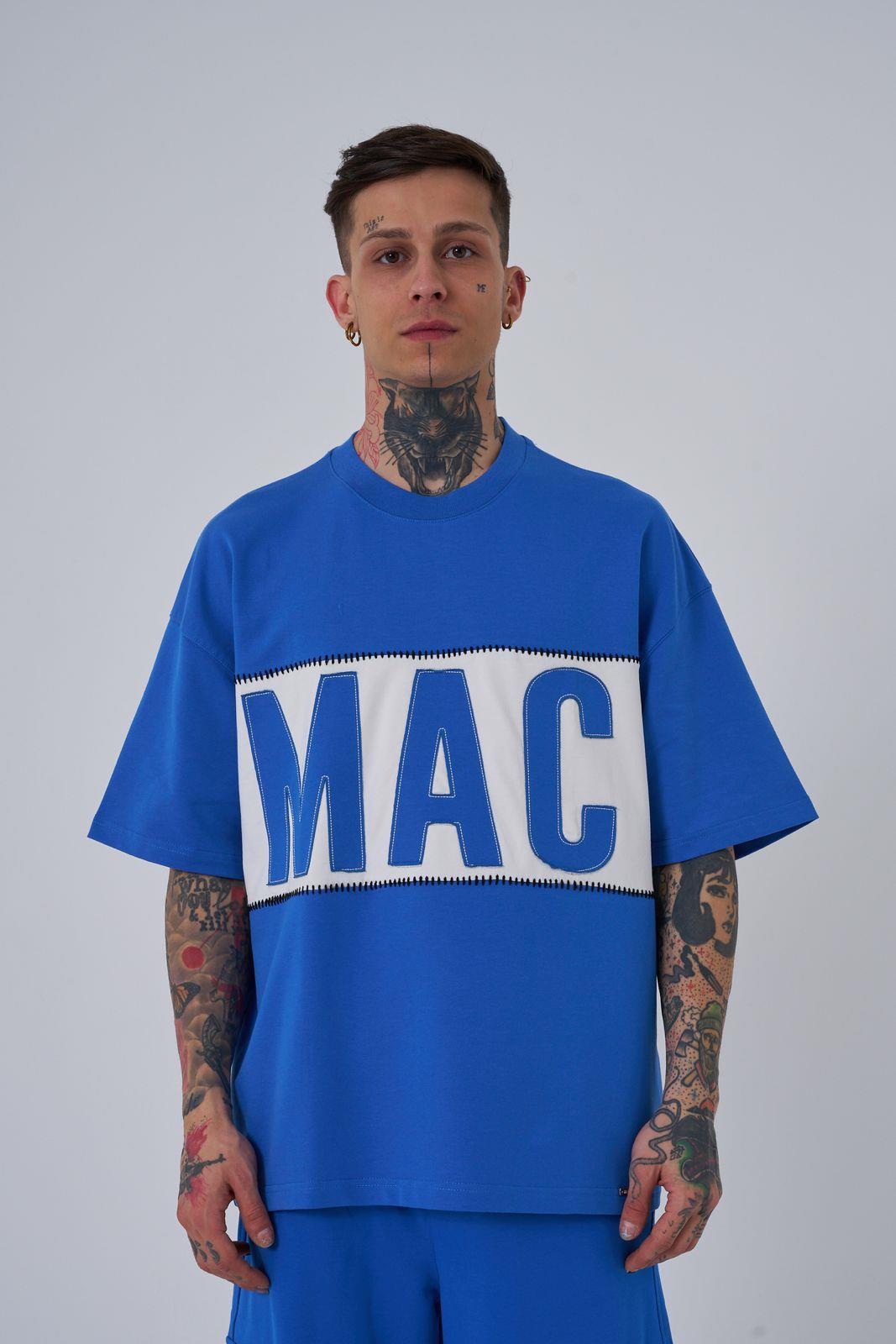 Erkek MAC Blanket Oversize Tişört Açık Mavi