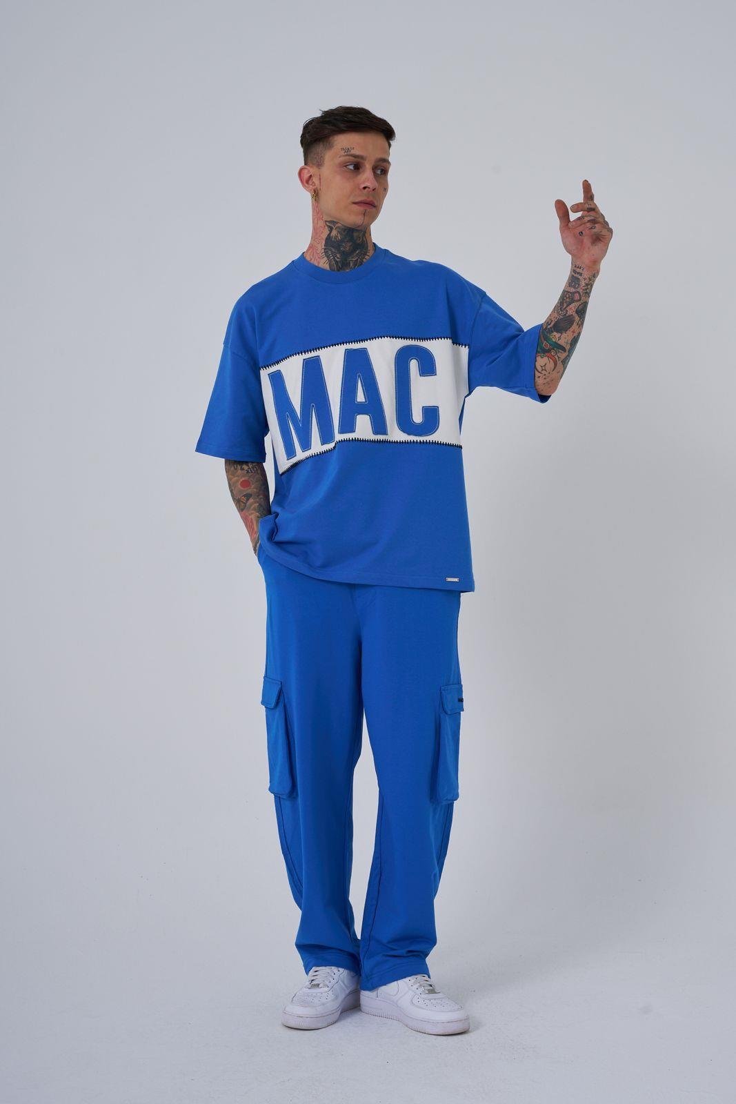 Erkek MAC Blanket Oversize Tişört Açık Mavi