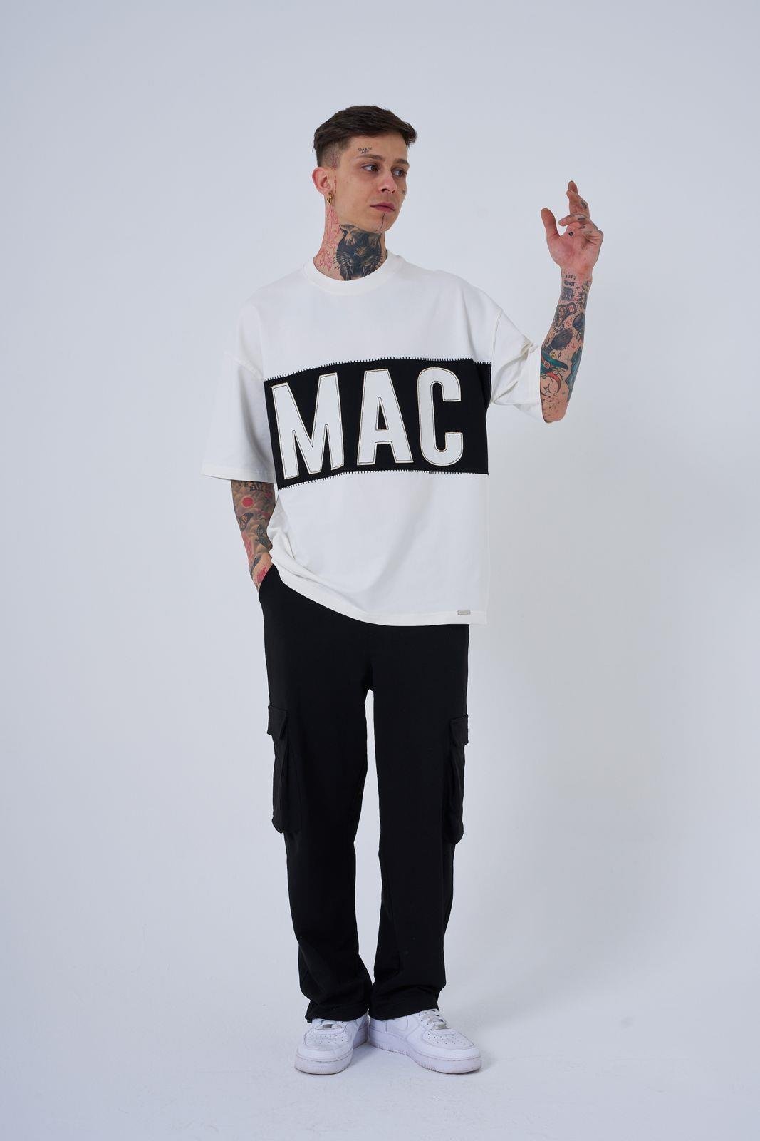 Erkek MAC Blanket Oversize Tişört Ekru