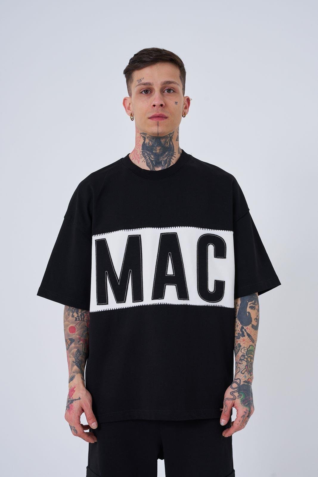 Erkek MAC Blanket Oversize Tişört Siyah