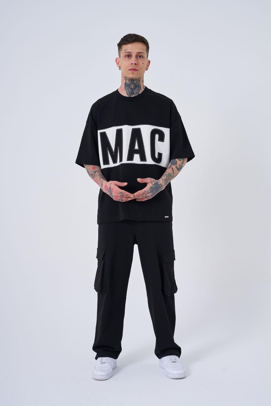 Erkek MAC Blanket Oversize Tişört Siyah