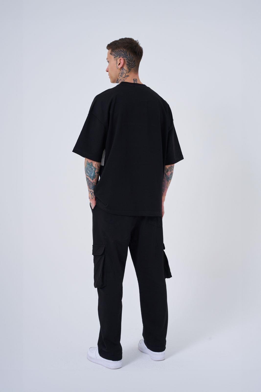Erkek MAC Blanket Oversize Tişört Siyah