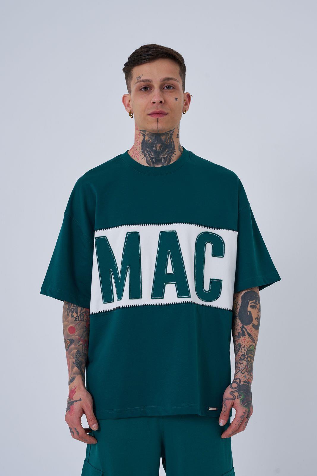 Erkek MAC Blanket Oversize Tişört Yağ Yeşili