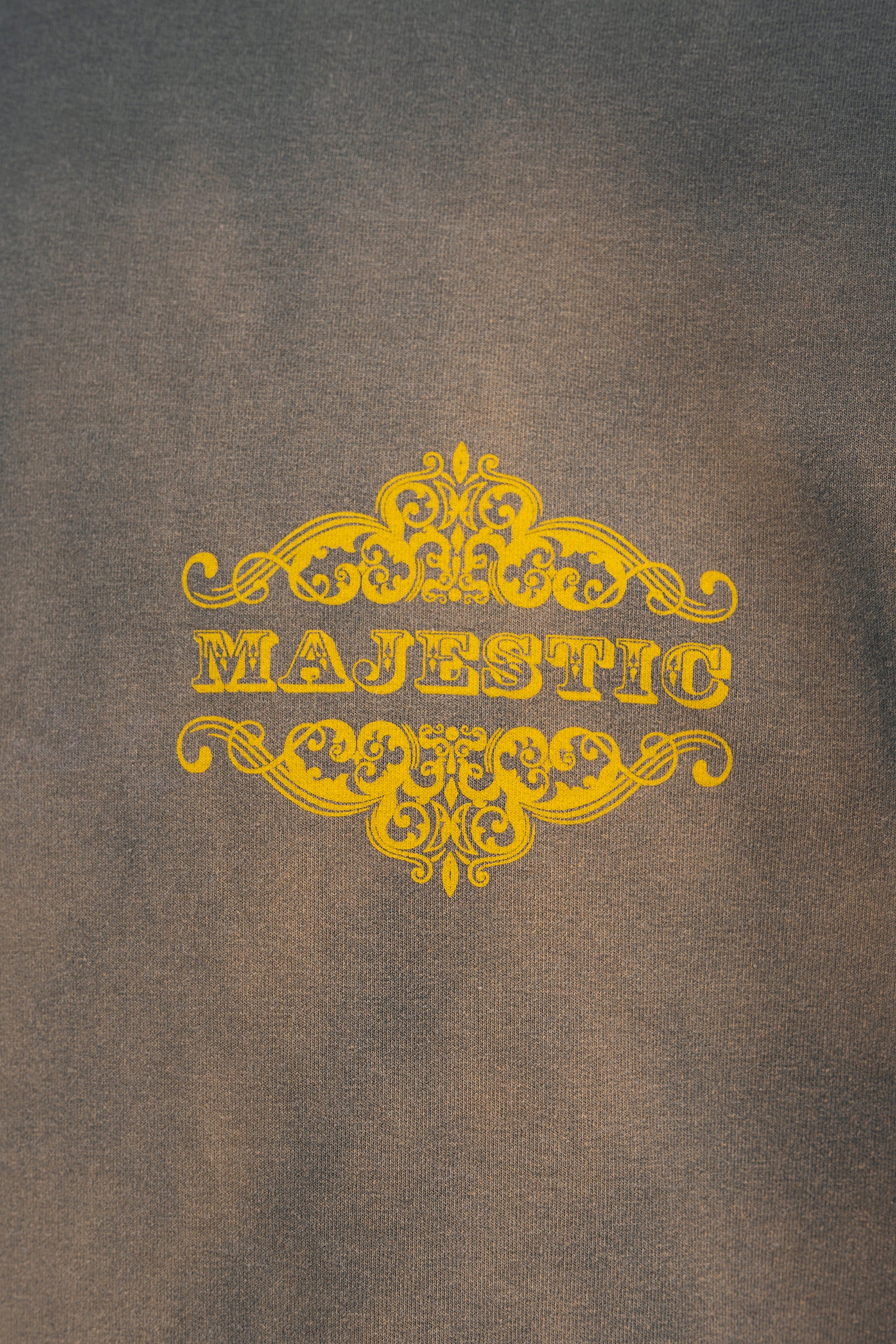 Erkek Majestic Slogan Oversize Tişört Haki-6