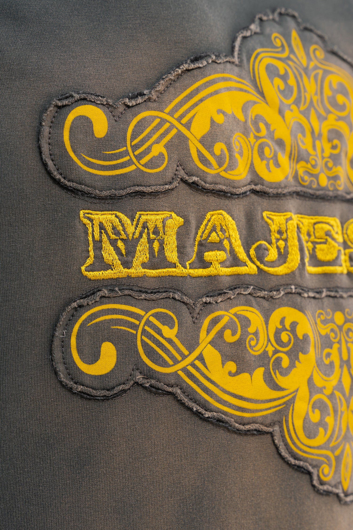 Erkek Majestic Slogan Oversize Tişört Haki-7