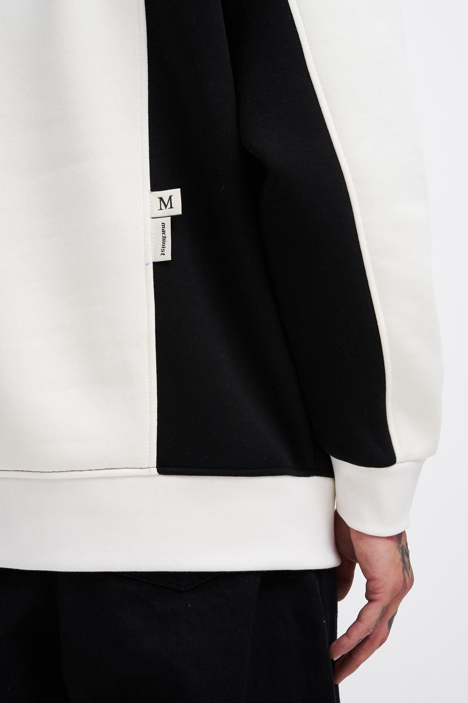 Erkek Mastering Slogan Embroidery Sweatshirt Ekru - Siyah