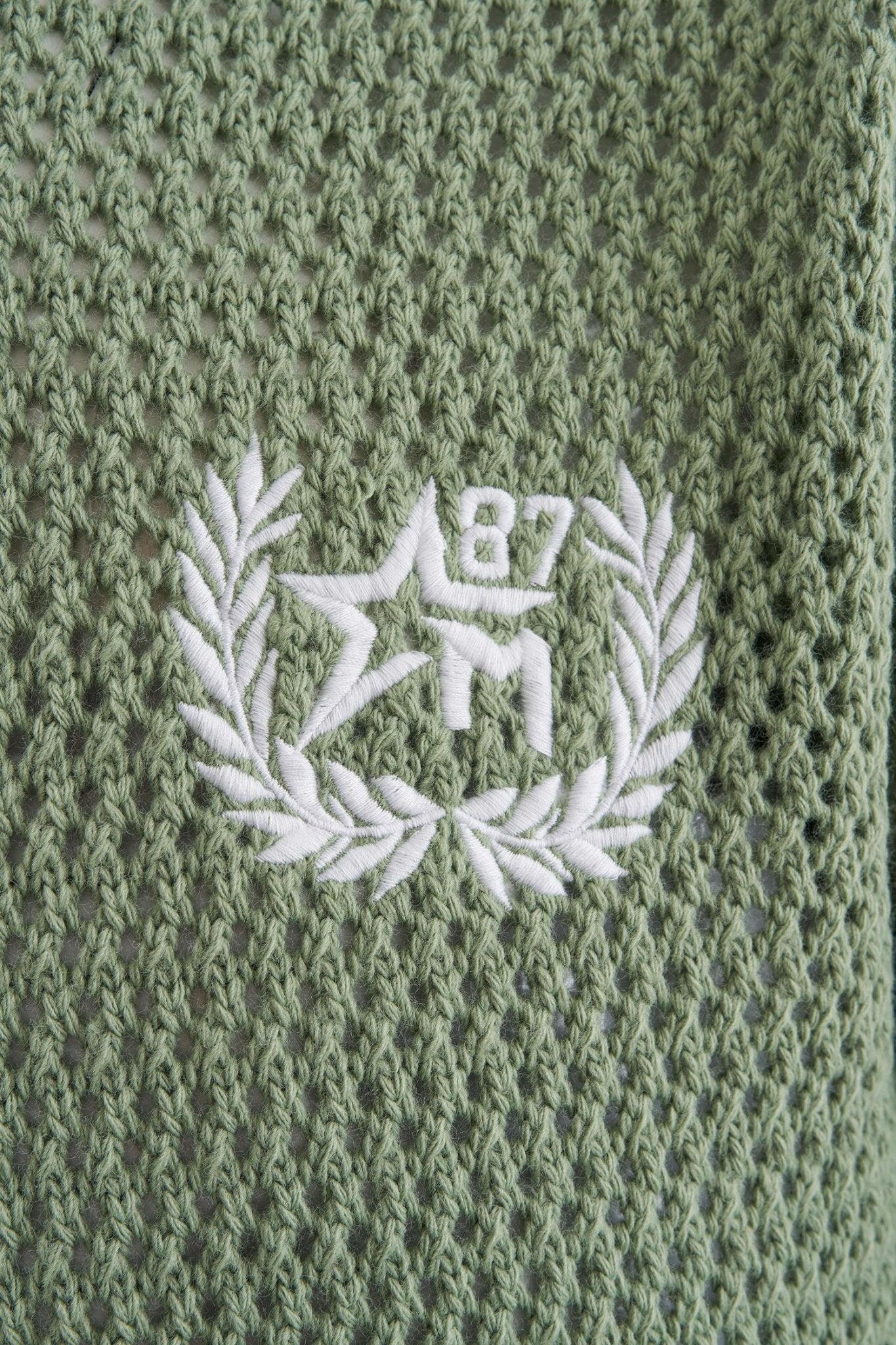 Erkek MCHNST College Style Triko Tişört Su Yeşili