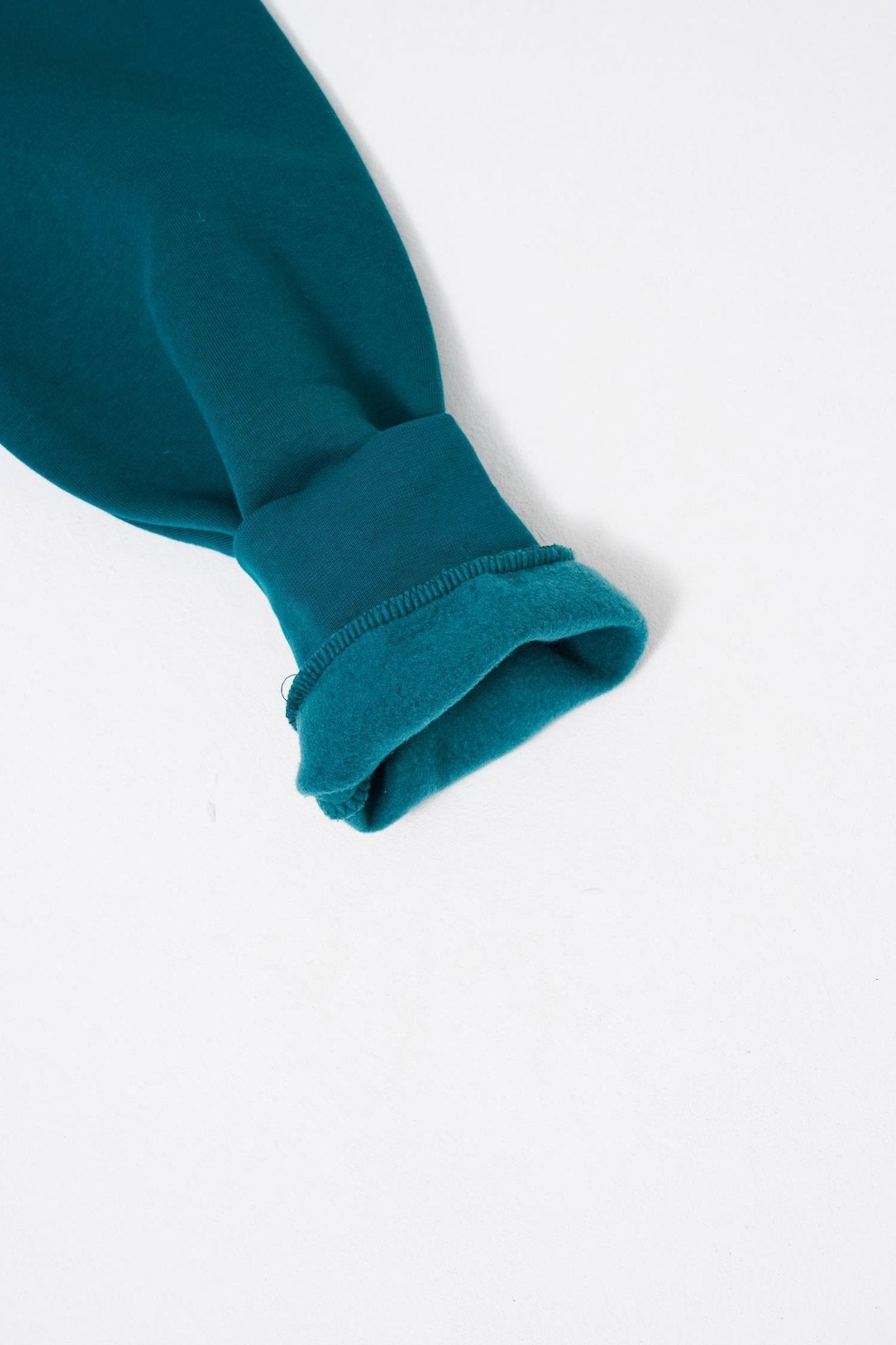 Erkek Middle Finger Baskılı Kapüşonlu Oversize Sweatshirt Petrol Yeşili