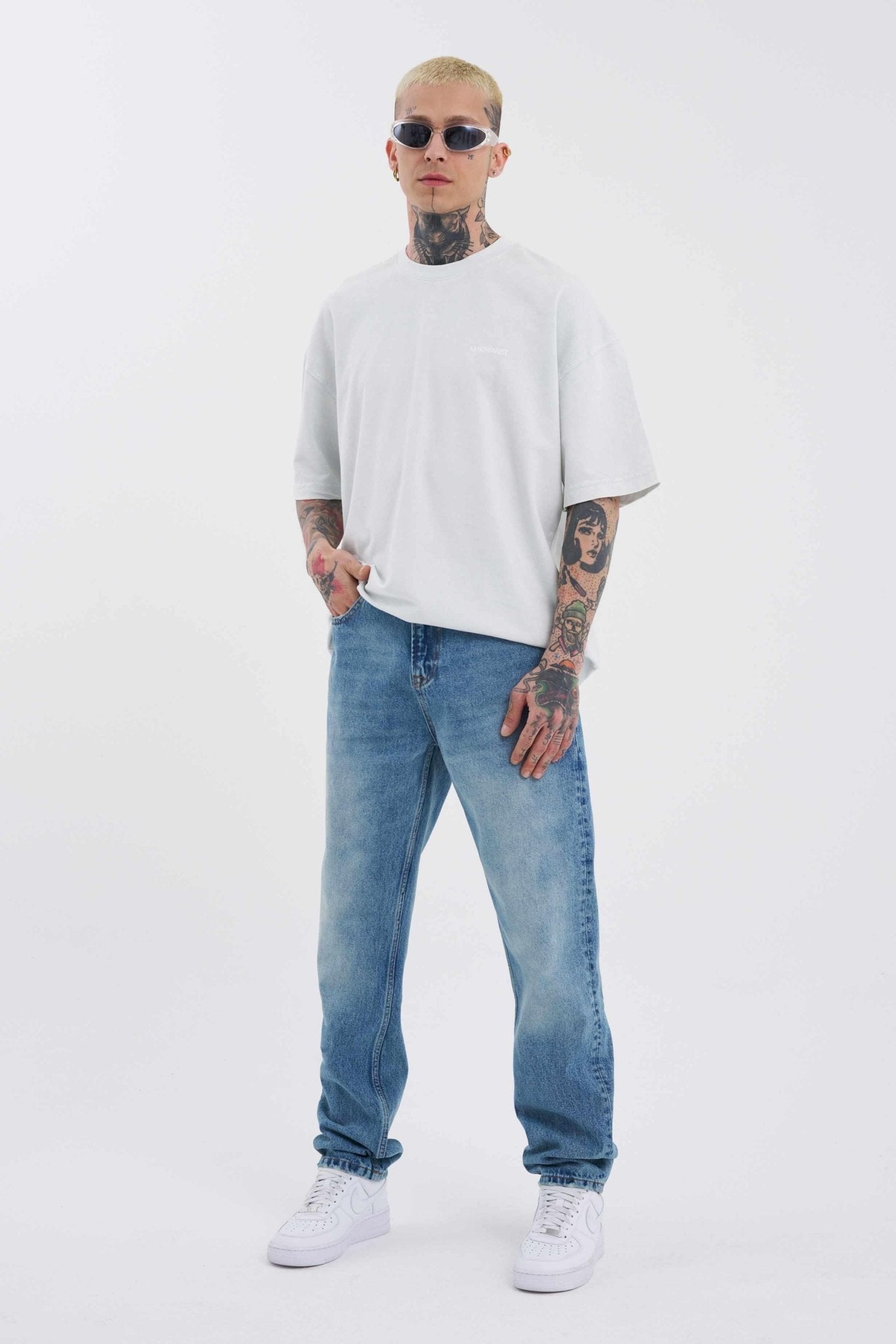 Erkek Old Still Jean Pantolon Mavi