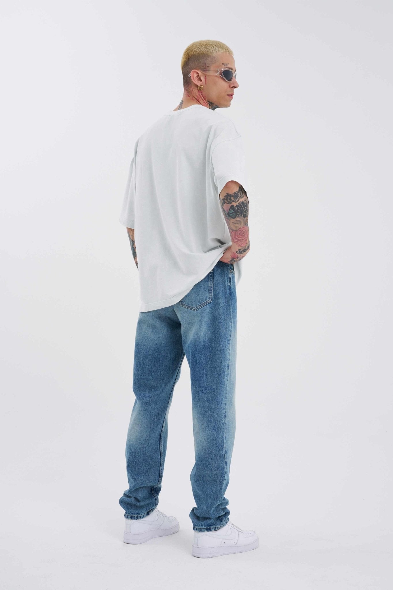 Erkek Old Still Jean Pantolon Mavi