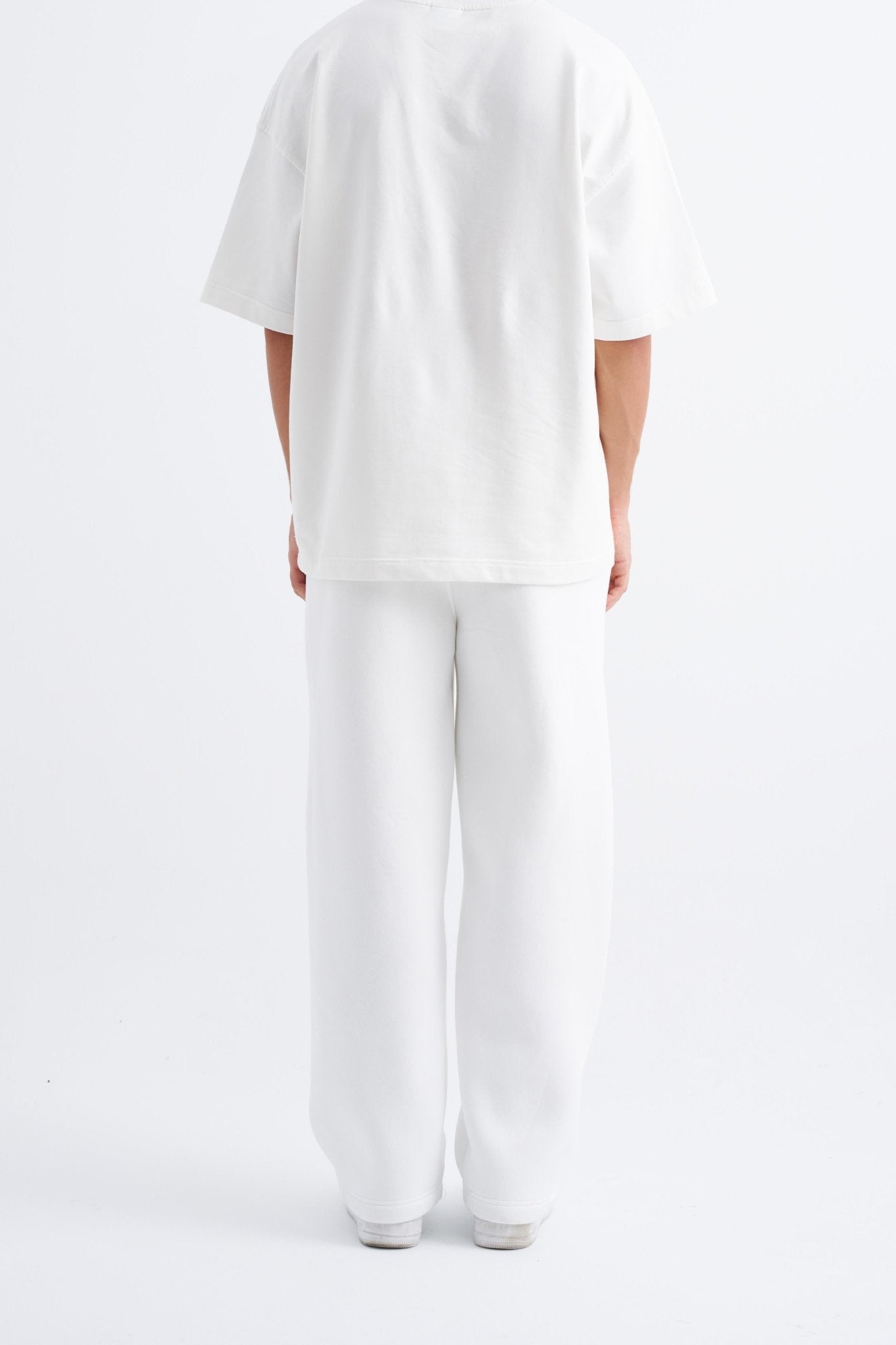 Erkek Oversize Baggy Eşofman Altı Ekru