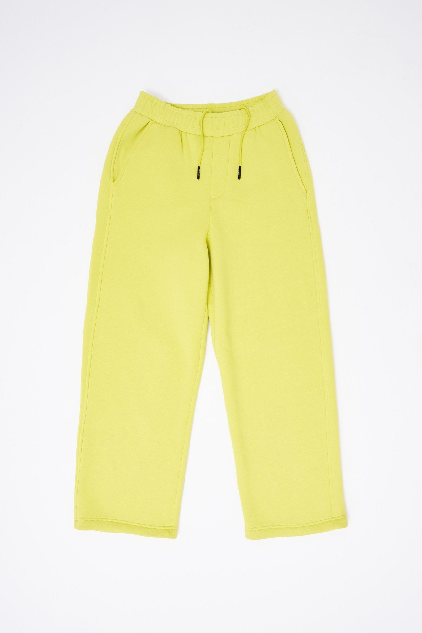 Erkek Oversize Baggy Eşofman Altı Neon Sarı