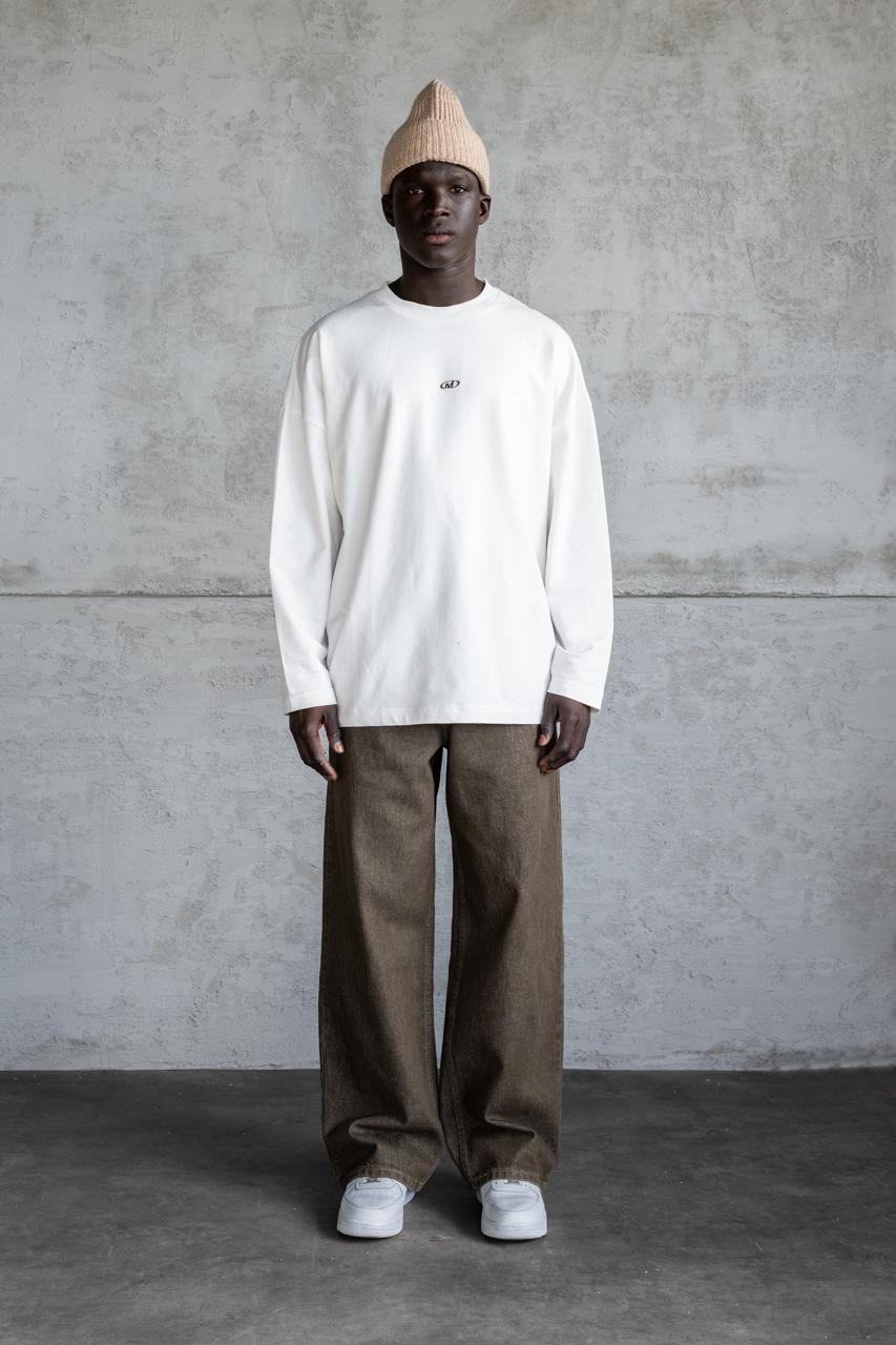Erkek Oversize Baggy Jean Pantolon Haki
