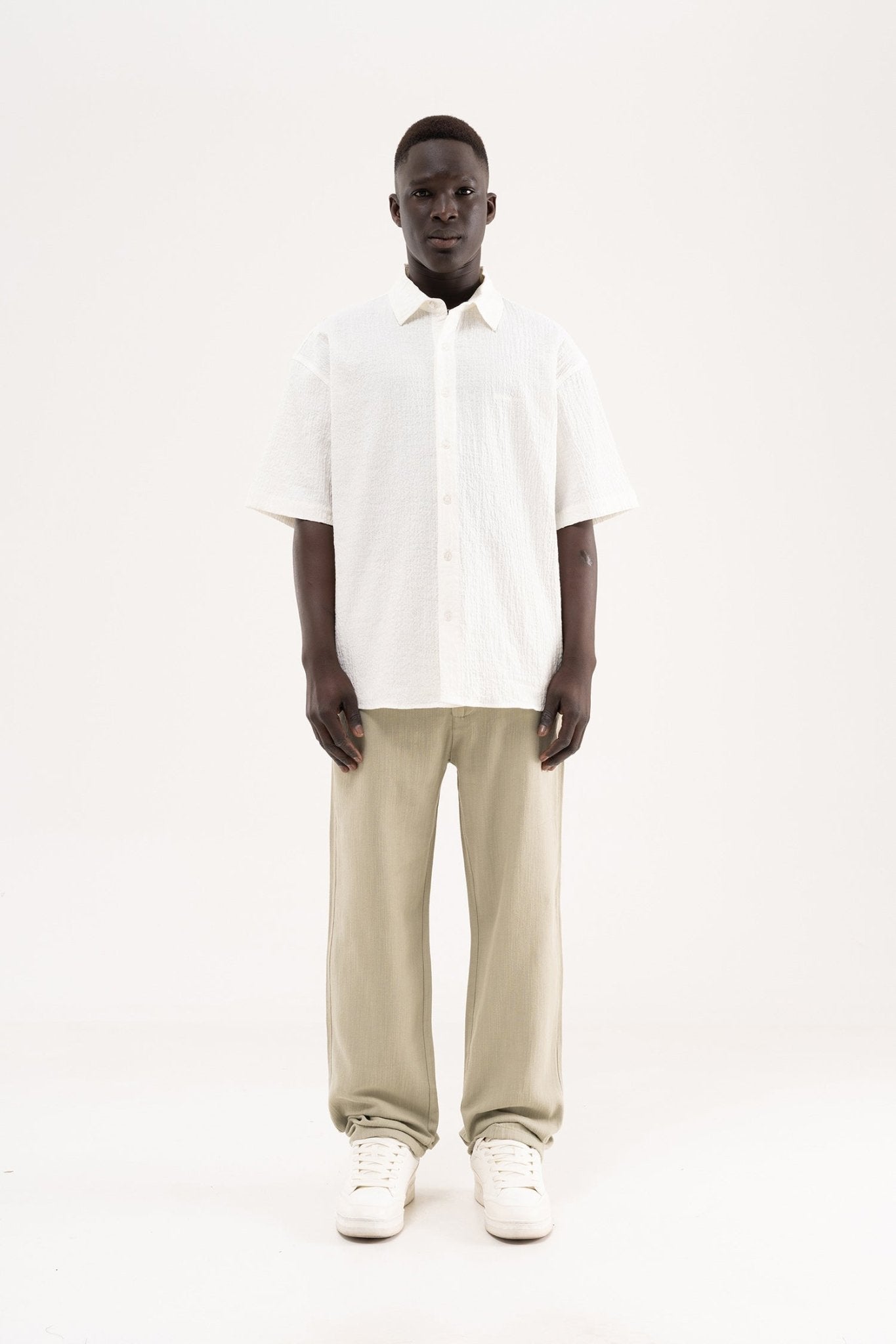 Erkek Oversize Baggy Pantolon Çağla Yeşili