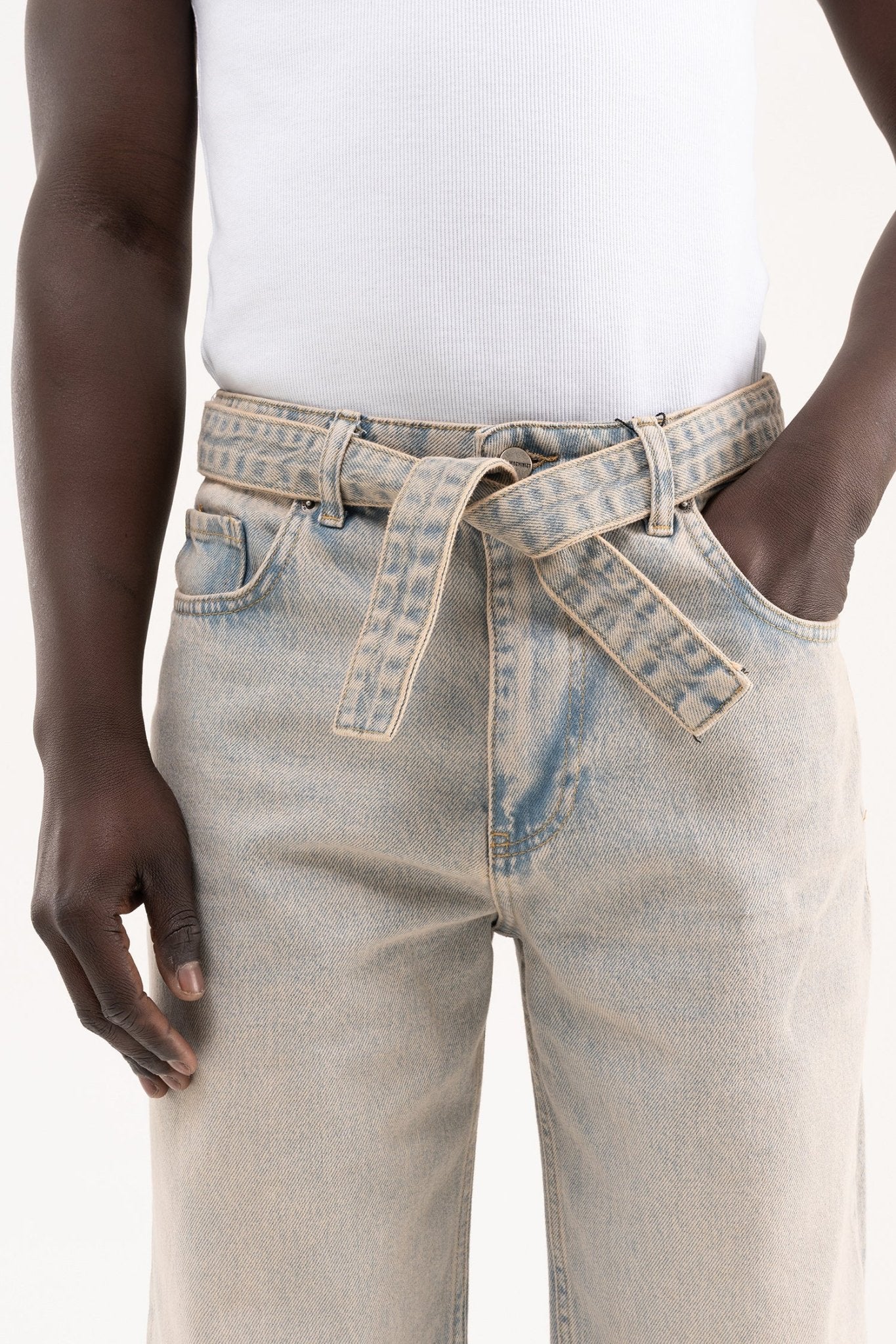 Erkek Oversize Baggy Yıkamalı Jean Pantolon Mavi