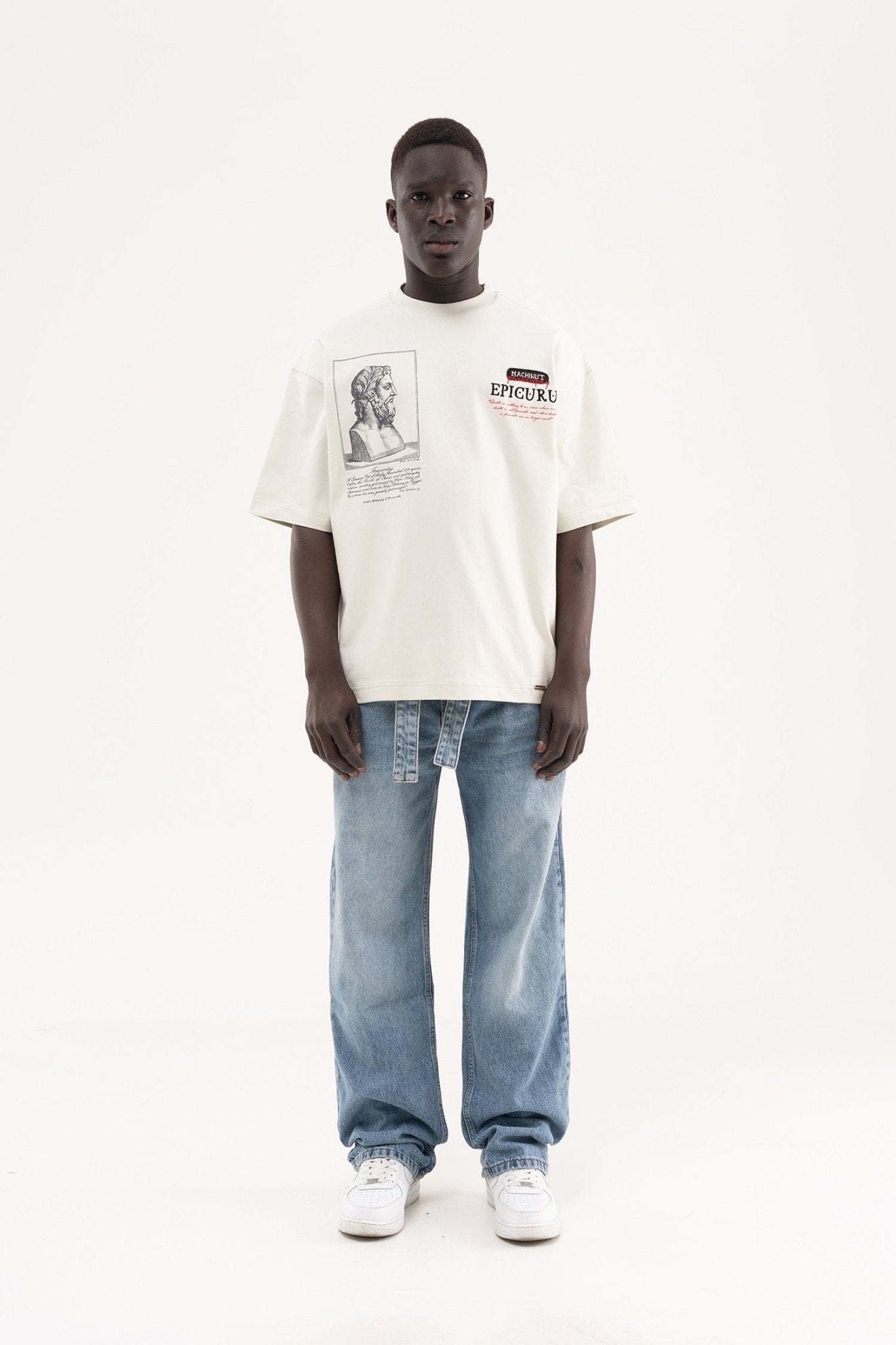 Erkek Oversize Baggy Yıkamalı Jean Pantolon Mavi