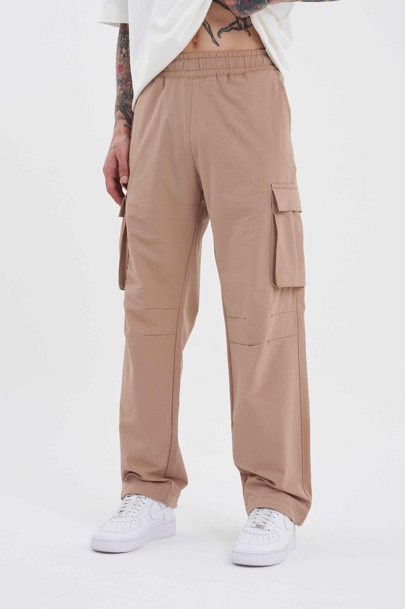 Erkek Paraşüt Pantolon Bej