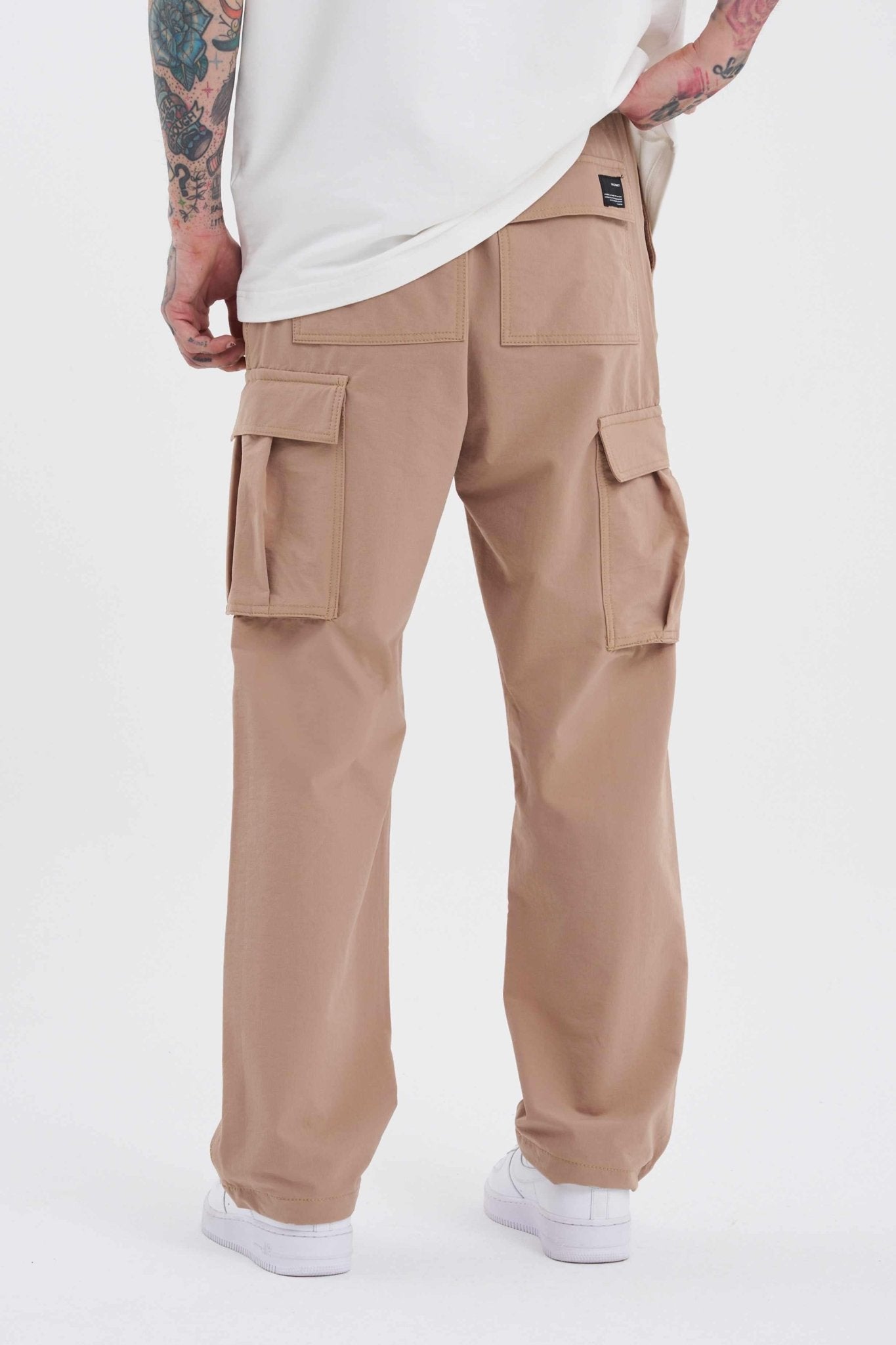 Erkek Paraşüt Pantolon Bej