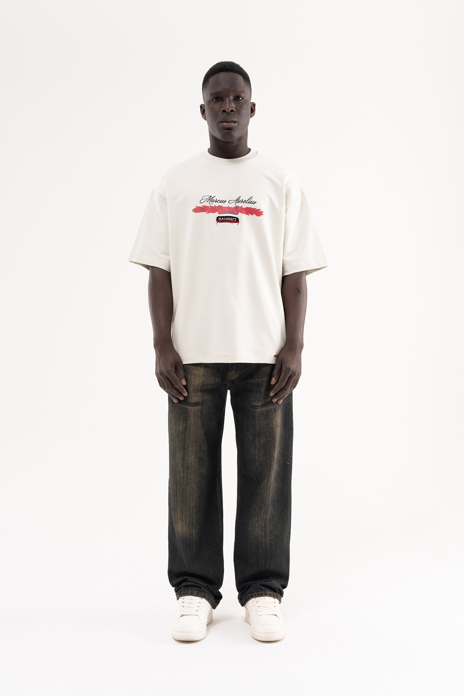 Erkek Pigment Kaplama Efektli Baggy Jean Pantolon Ocean Fade-7