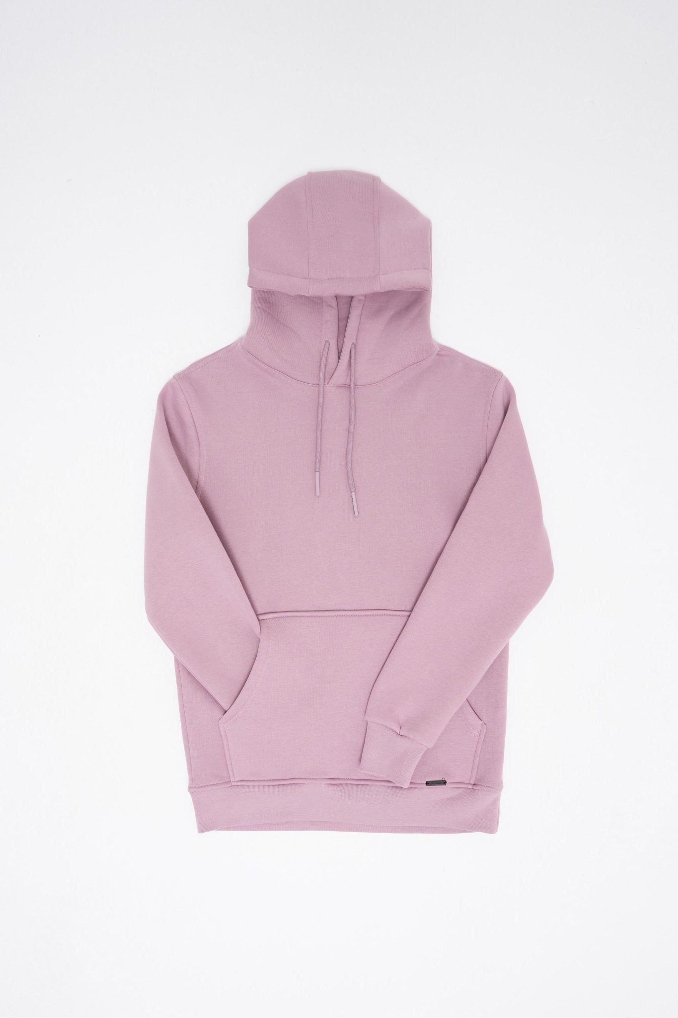 Erkek Regular Basic Kapüşonlu Sweatshirt Kirli Pembe