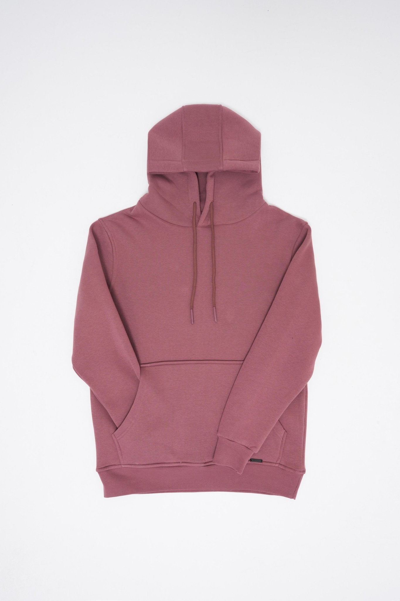Erkek Regular Basic Kapüşonlu Sweatshirt Mürdüm