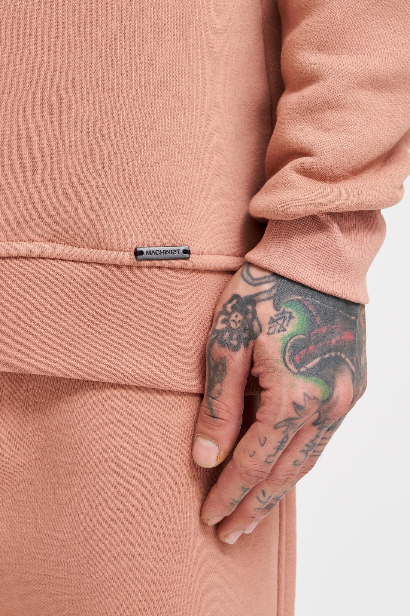 Erkek Regular Bisiklet Yaka Basic Sweatshirt Bakır
