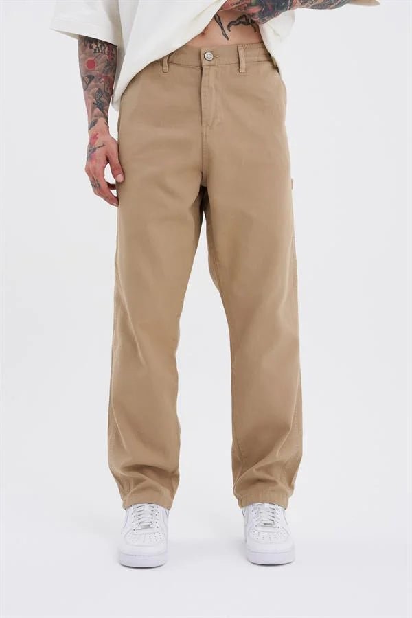 Erkek Regular Jean Pantolon Açık Camel