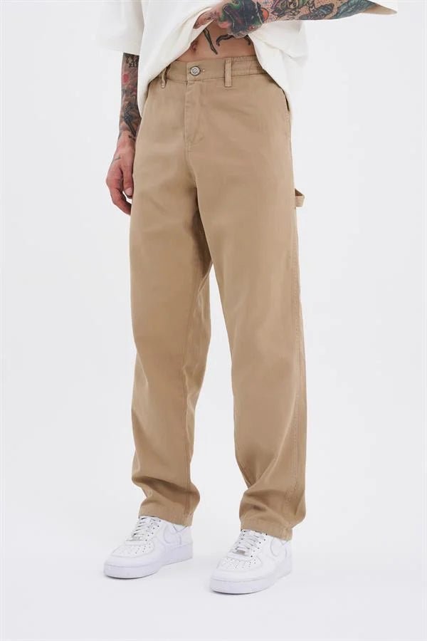 Erkek Regular Jean Pantolon Açık Camel