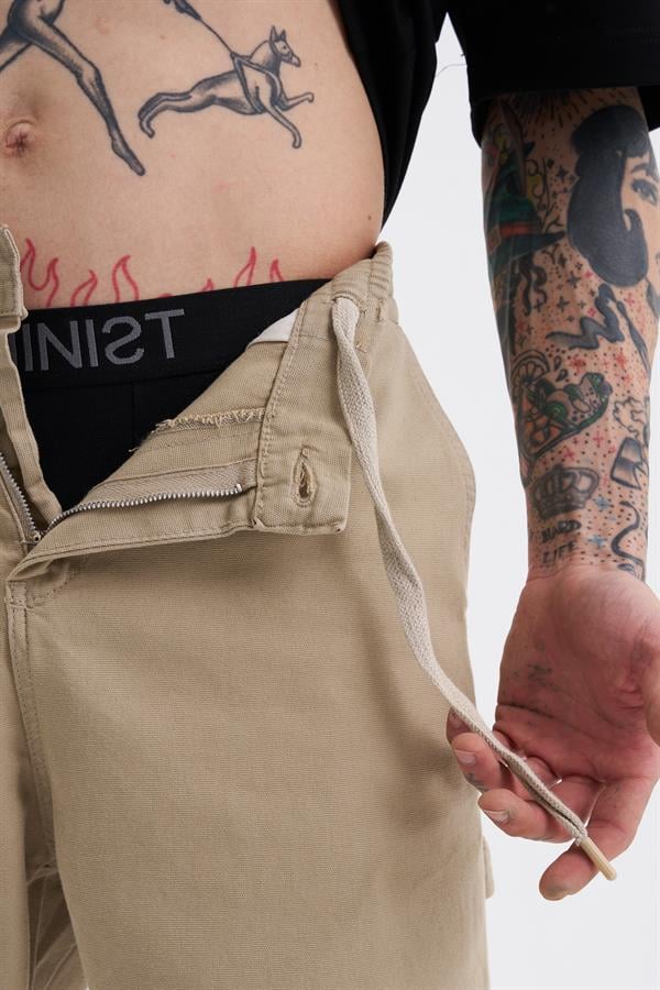 Erkek Regular Jean Pantolon Bej