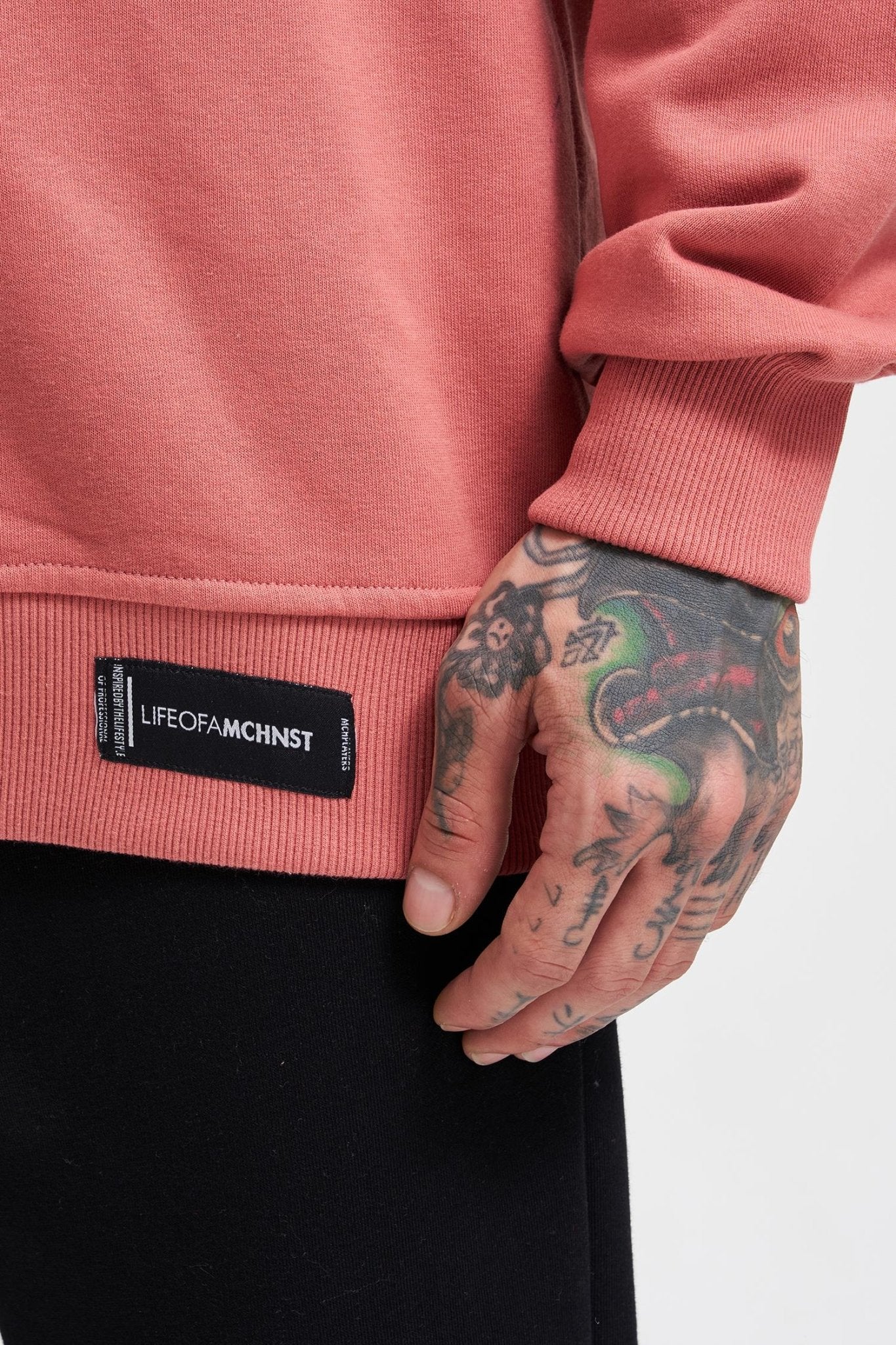 Erkek Regular Şardonsuz Kapüşonlu Sweatshirt Gülkurusu