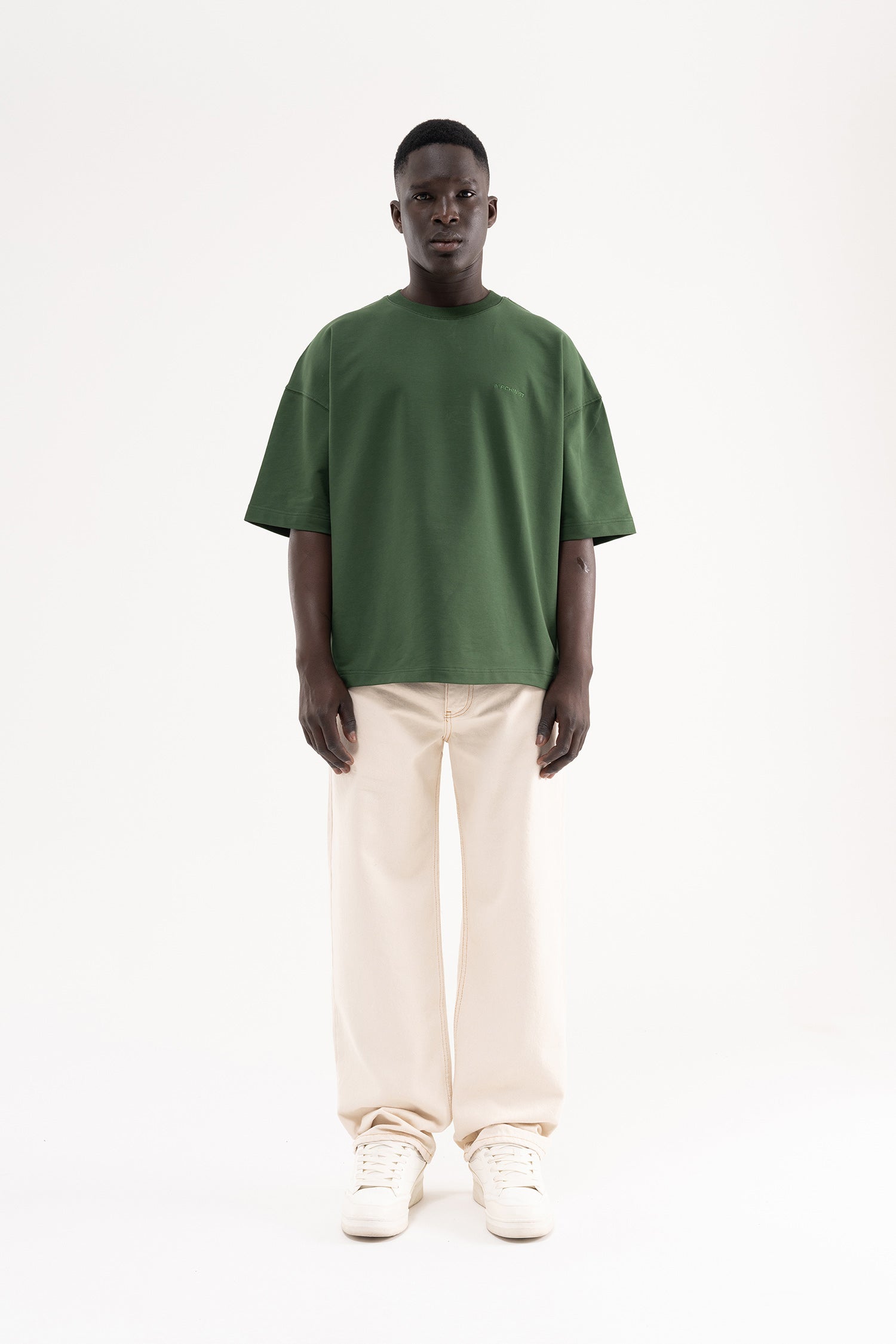 Erkek Relaxed Baggy Jean Pantolon Naturel-6