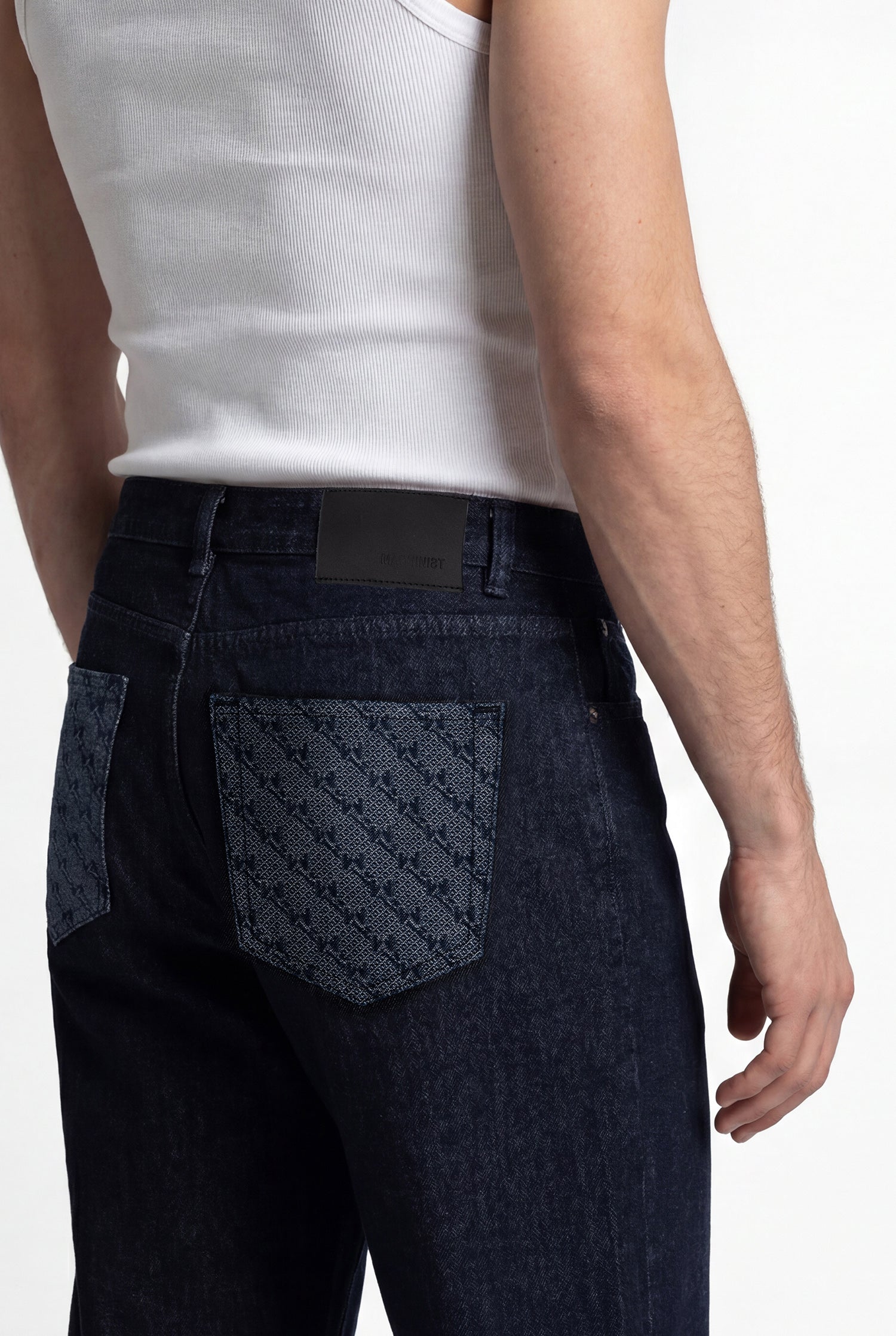 Erkek Relaxed Baggy Jean Pantolon Uzay Grisi-Gece Mavisi-3