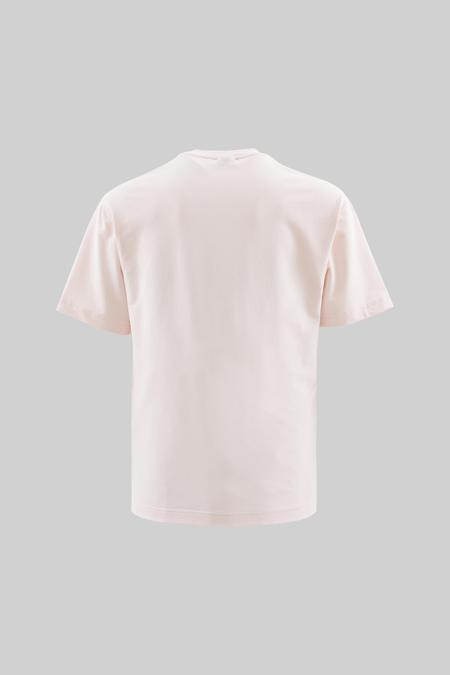 Erkek Relaxed Basic Pamuklu Tişört Açık Pembe