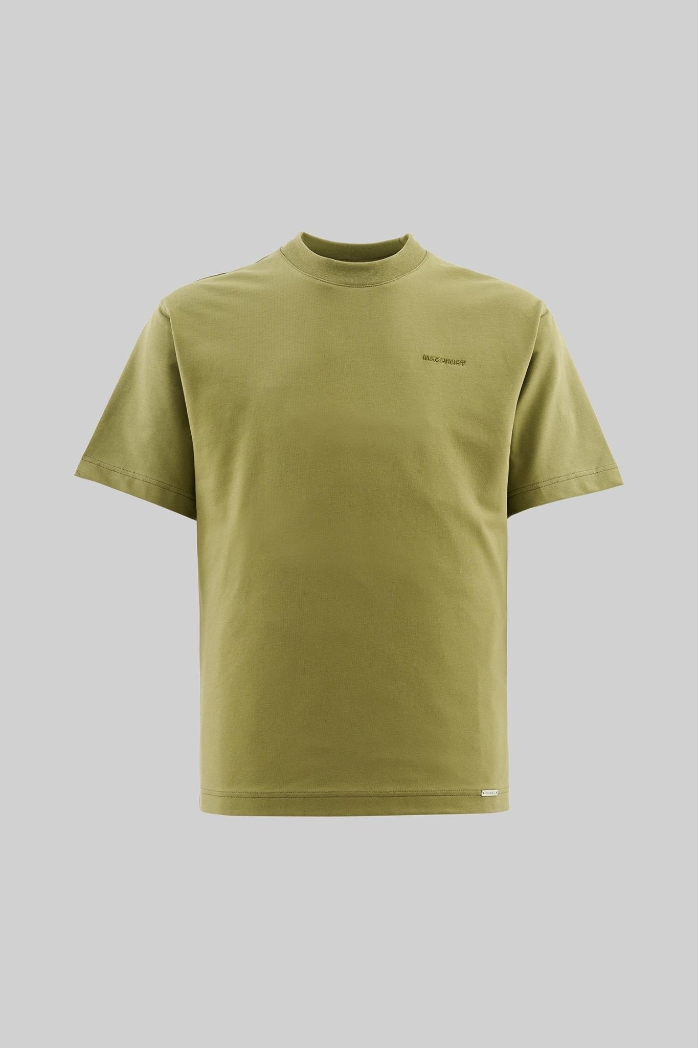Erkek Relaxed Basic Pamuklu Tişört Askeri Yeşil