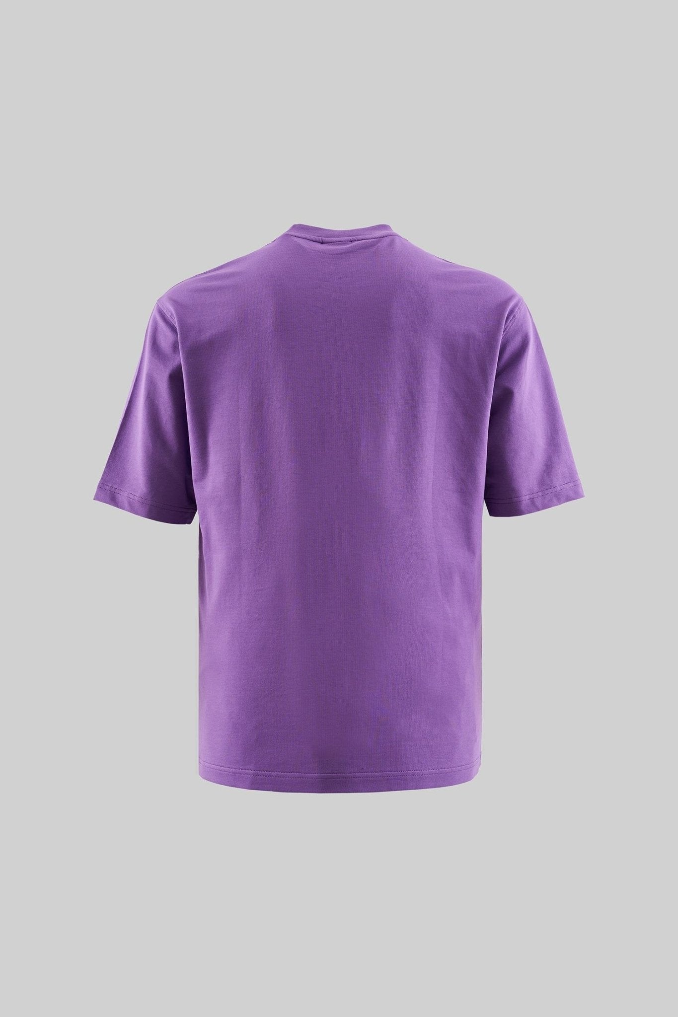 Erkek Relaxed Basic Pamuklu Tişört Mor