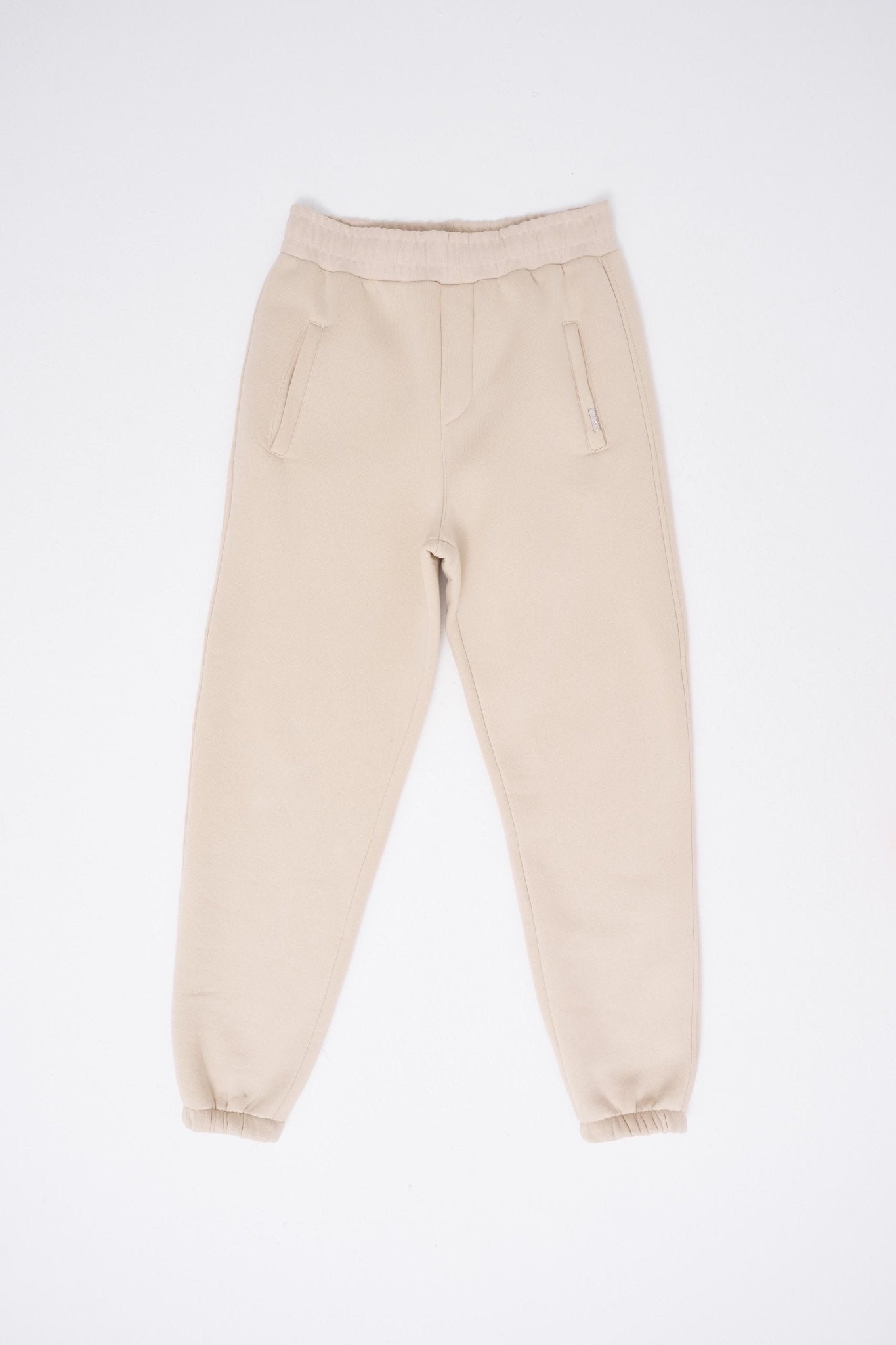 Erkek Relaxed Jogger Basic Eşofman Altı Açık Bej