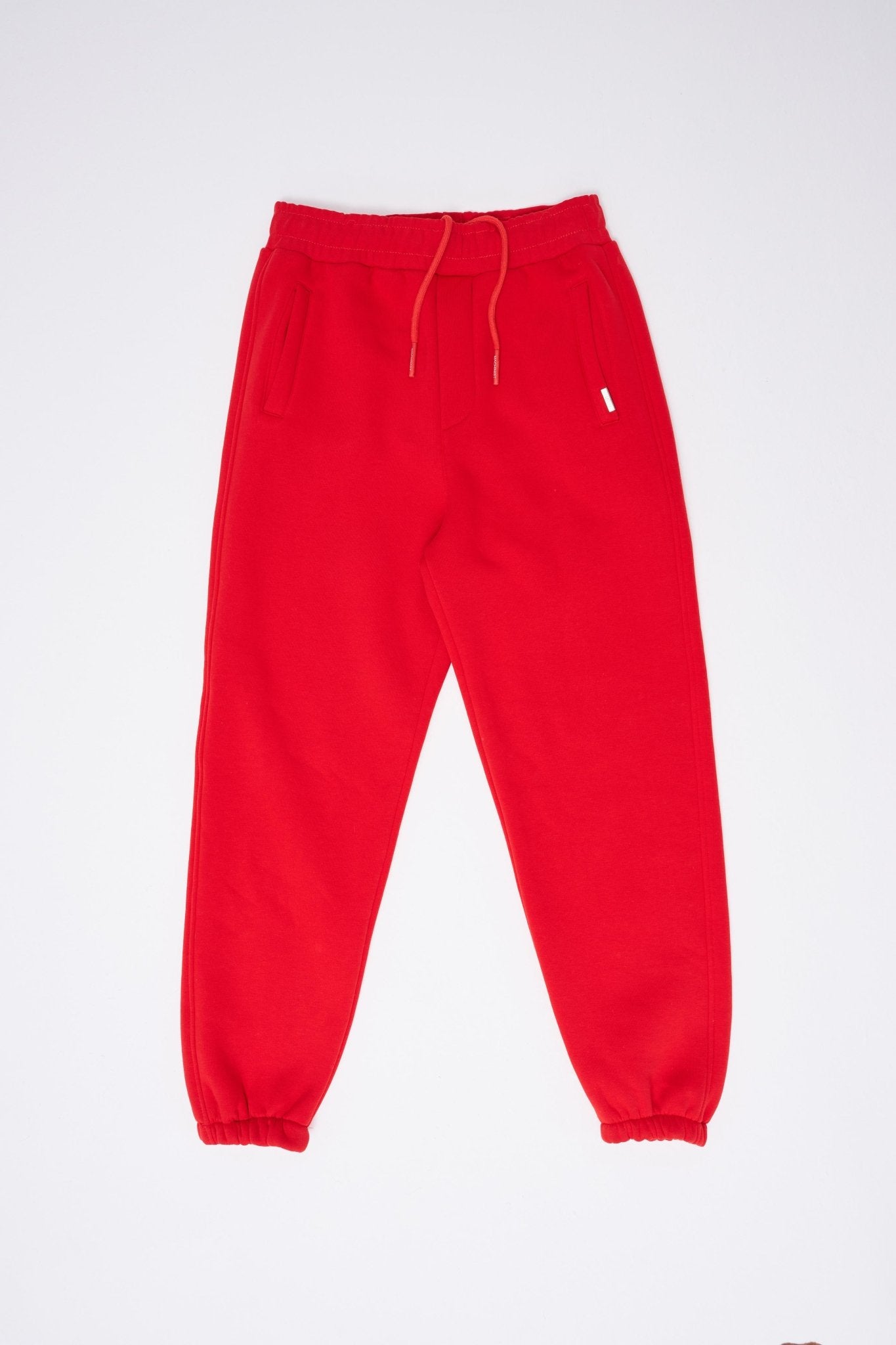 Erkek Relaxed Jogger Basic Eşofman Altı Kırmızı