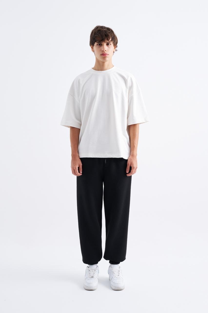 Erkek Relaxed Jogger Basic Eşofman Altı Siyah