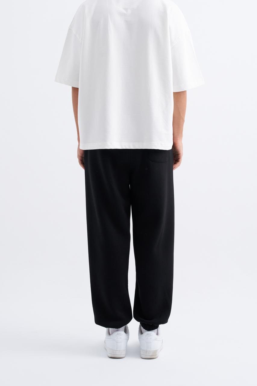 Erkek Relaxed Jogger Basic Eşofman Altı Siyah