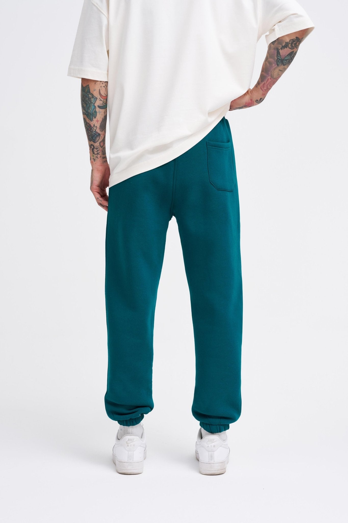 Erkek Relaxed Jogger Basic Eşofman Altı Yağ Yeşili