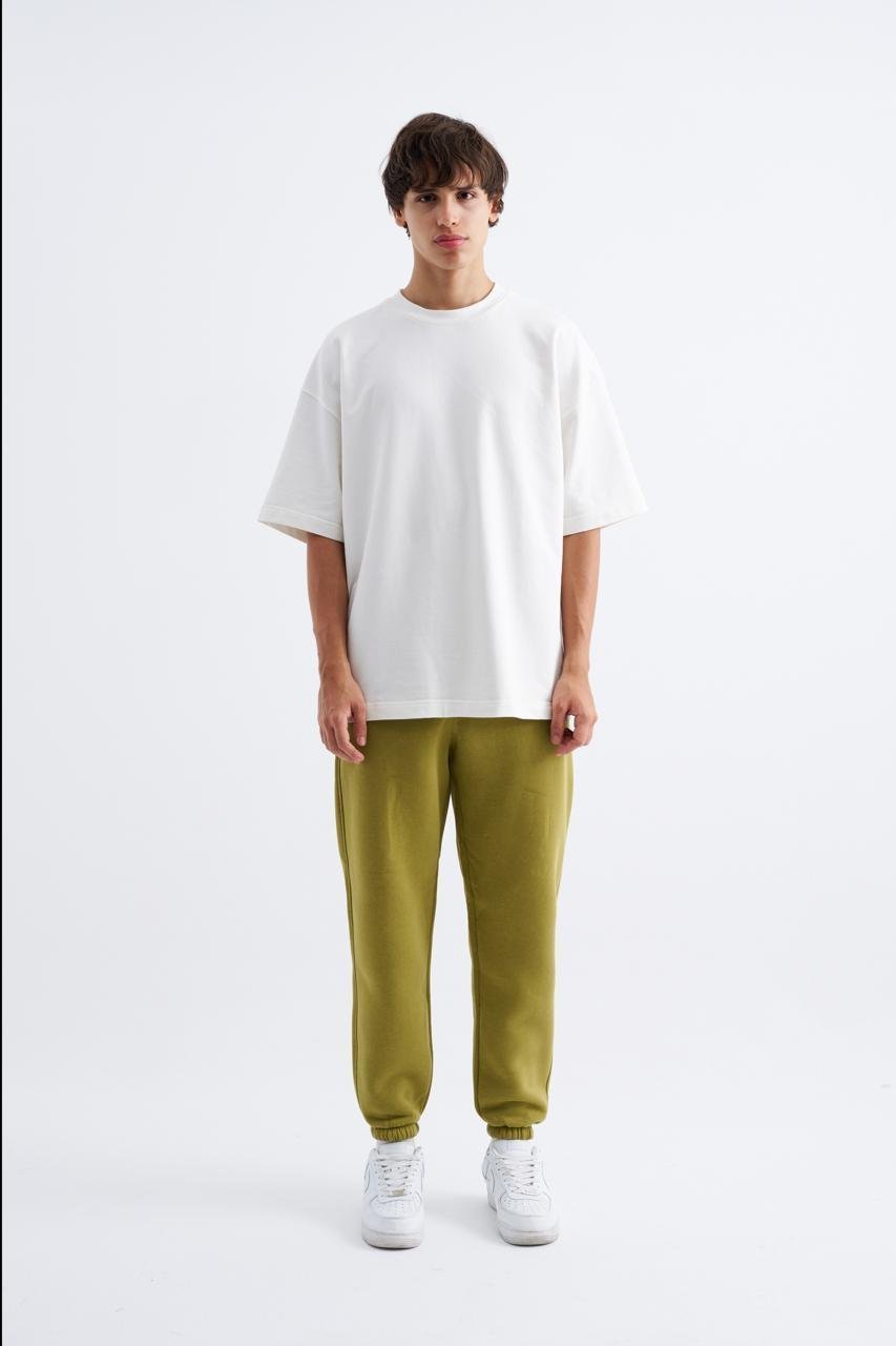 Erkek Relaxed Jogger Basic Eşofman Altı Yeşil
