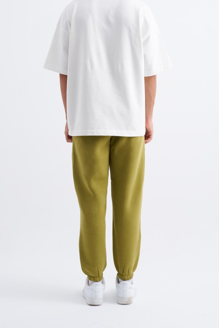 Erkek Relaxed Jogger Basic Eşofman Altı Yeşil