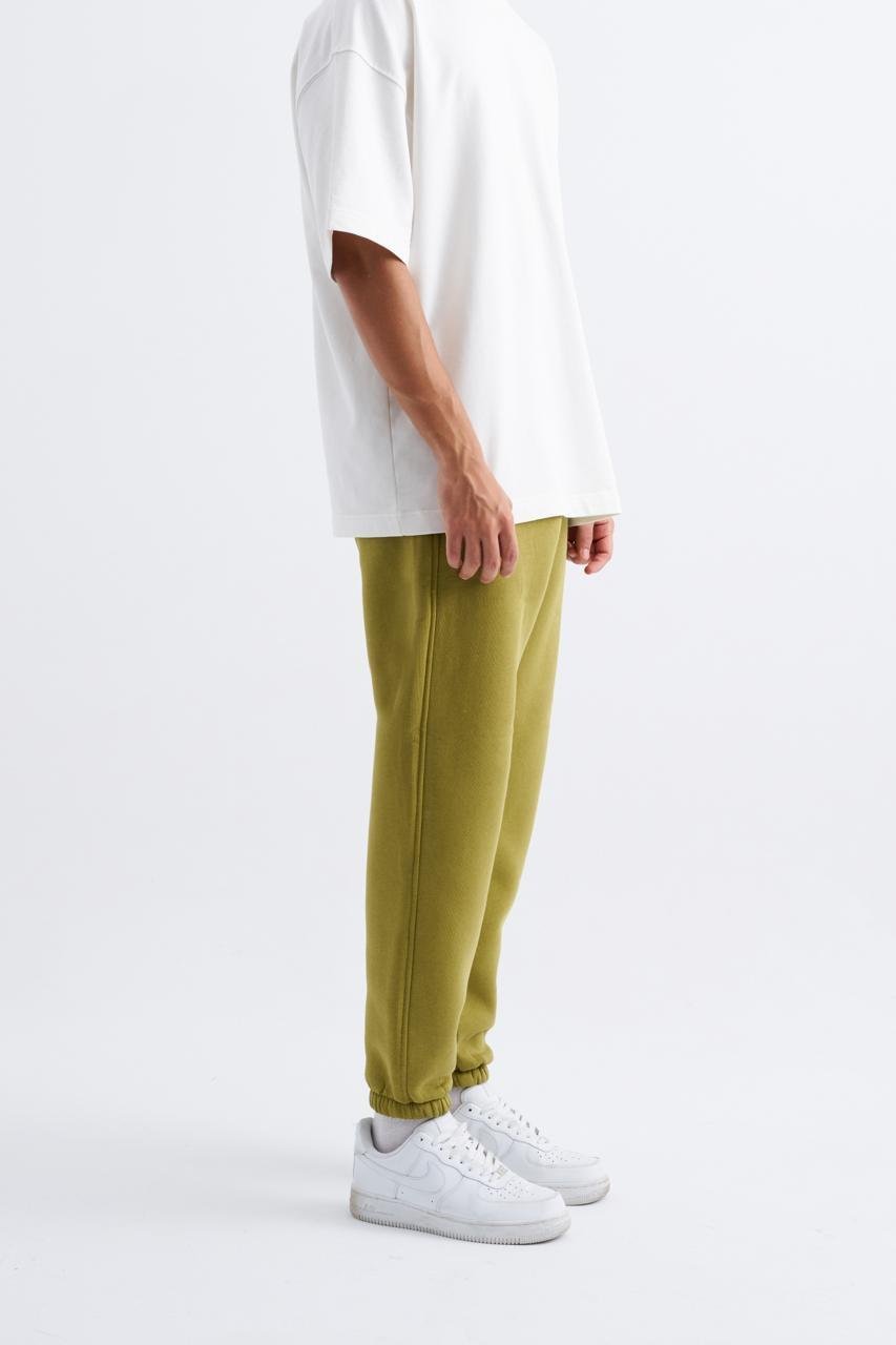 Erkek Relaxed Jogger Basic Eşofman Altı Yeşil