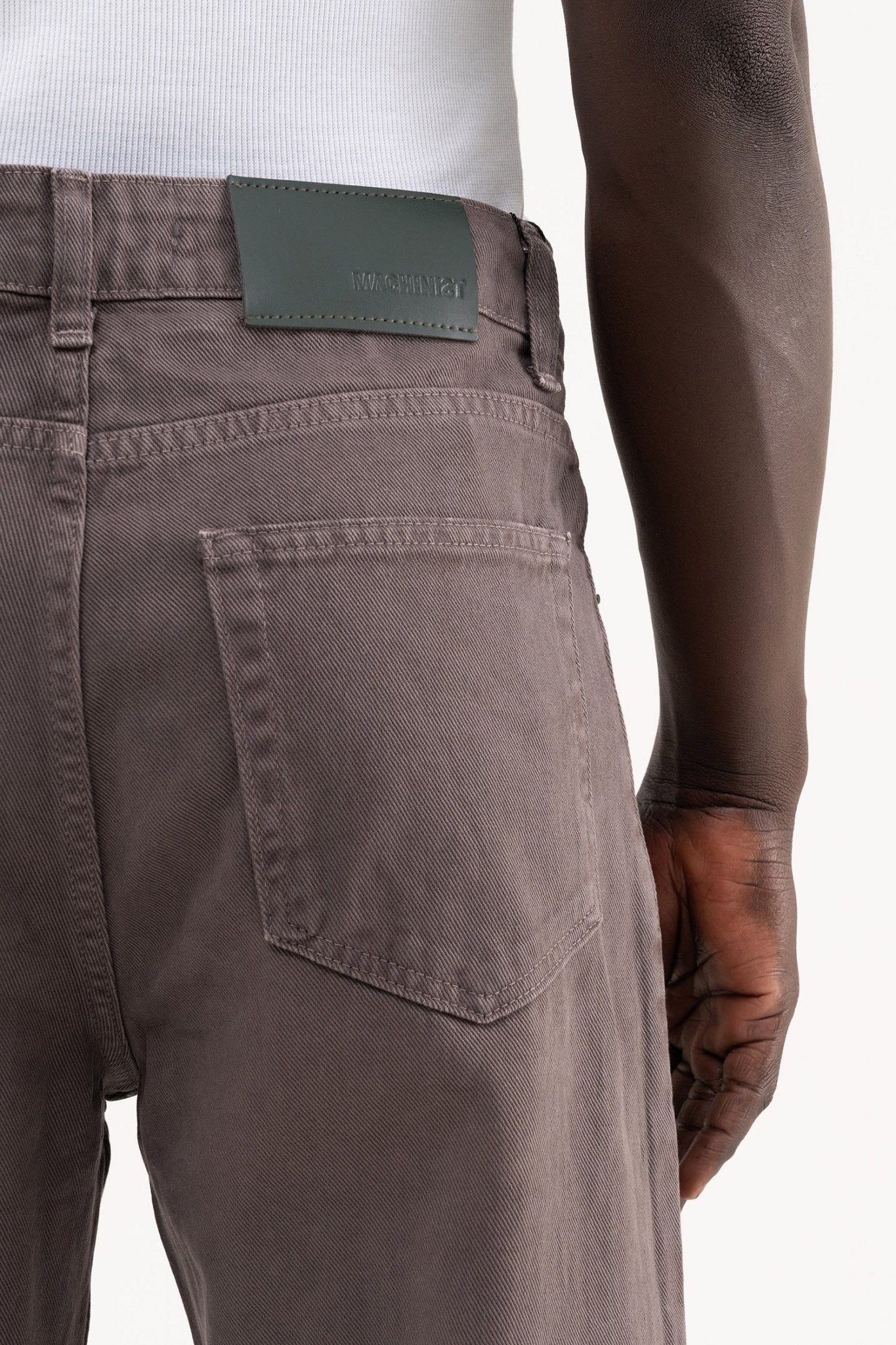 Erkek Soft Surfaced Baggy Relaxed Jean Pantolon Taş