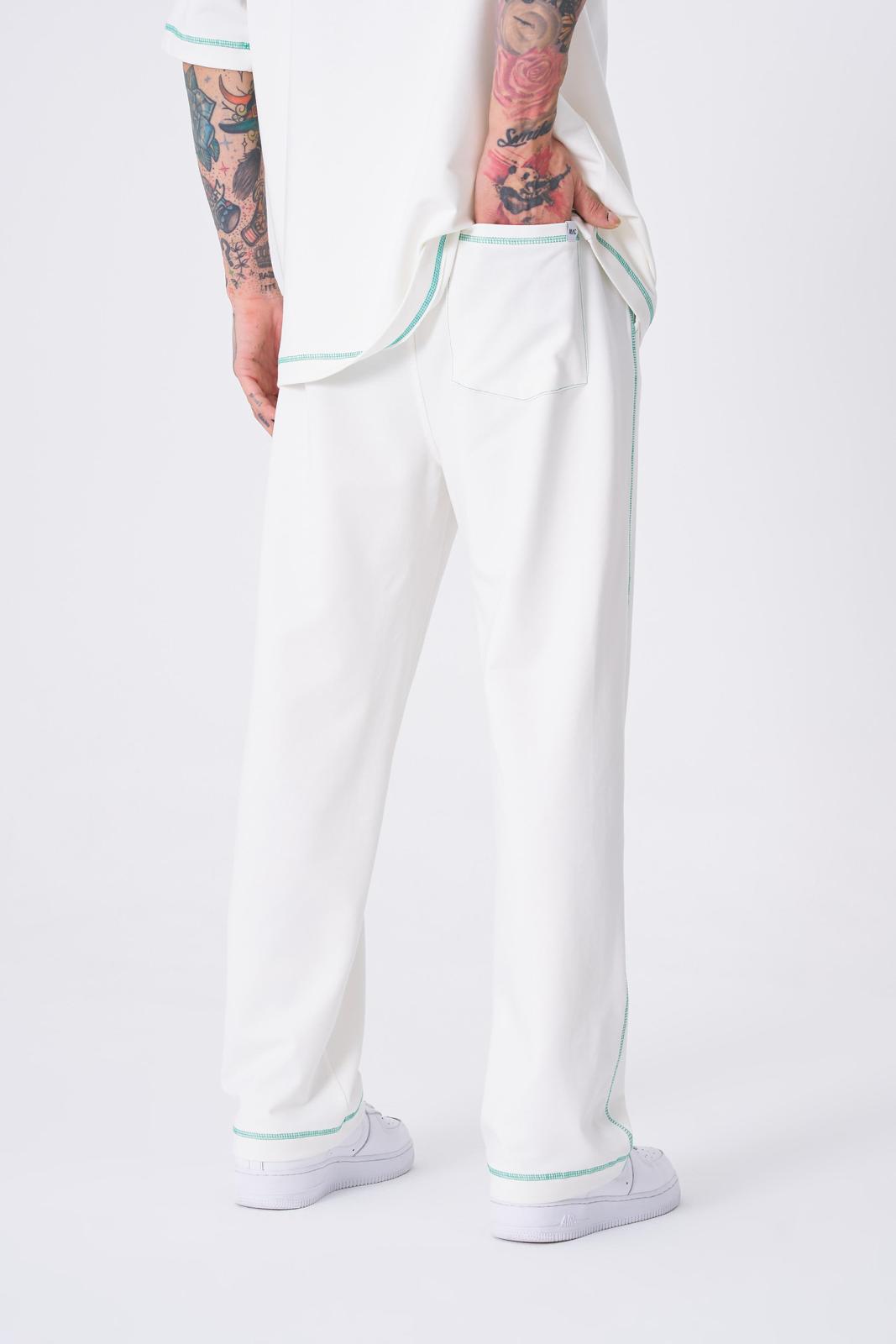 Erkek Stradie Stittch Pantolon Ekru