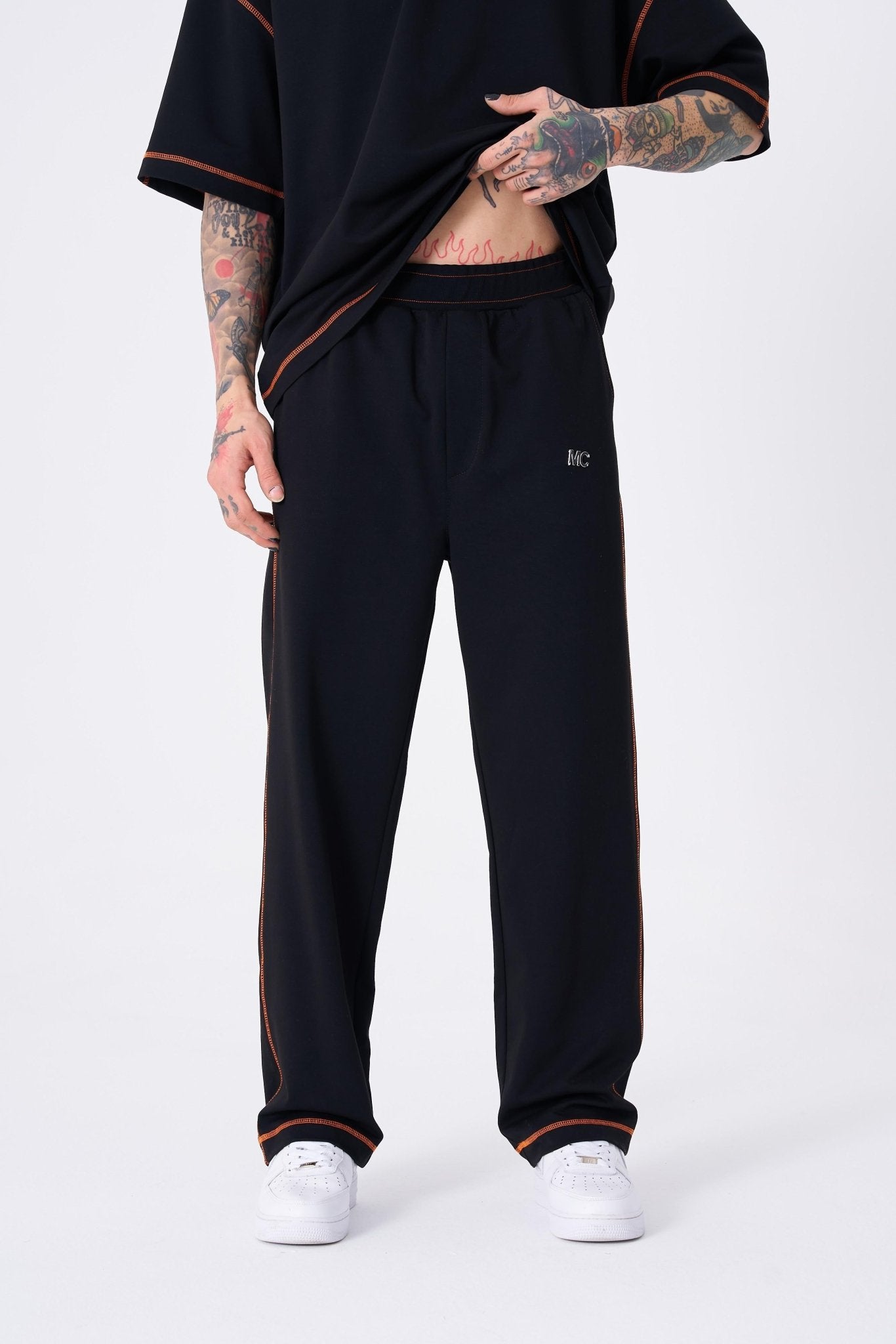 Erkek Stradie Stittch Pantolon Siyah