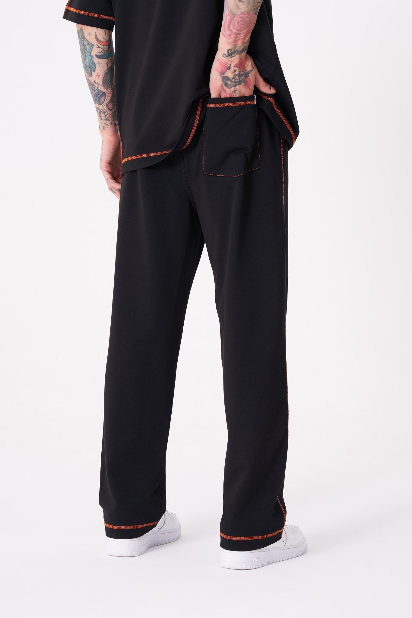 Erkek Stradie Stittch Pantolon Siyah